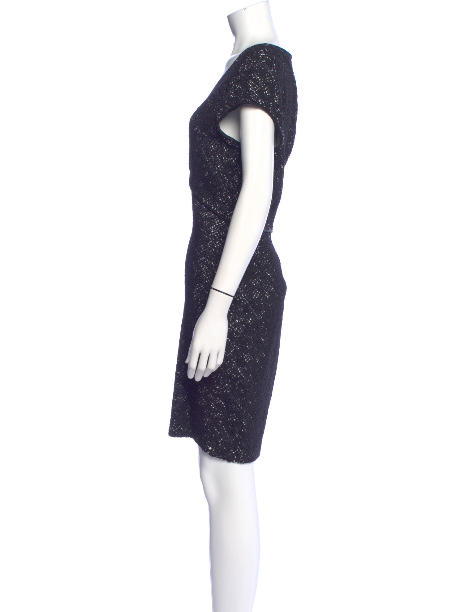 St. John V-Neck Mini Dress