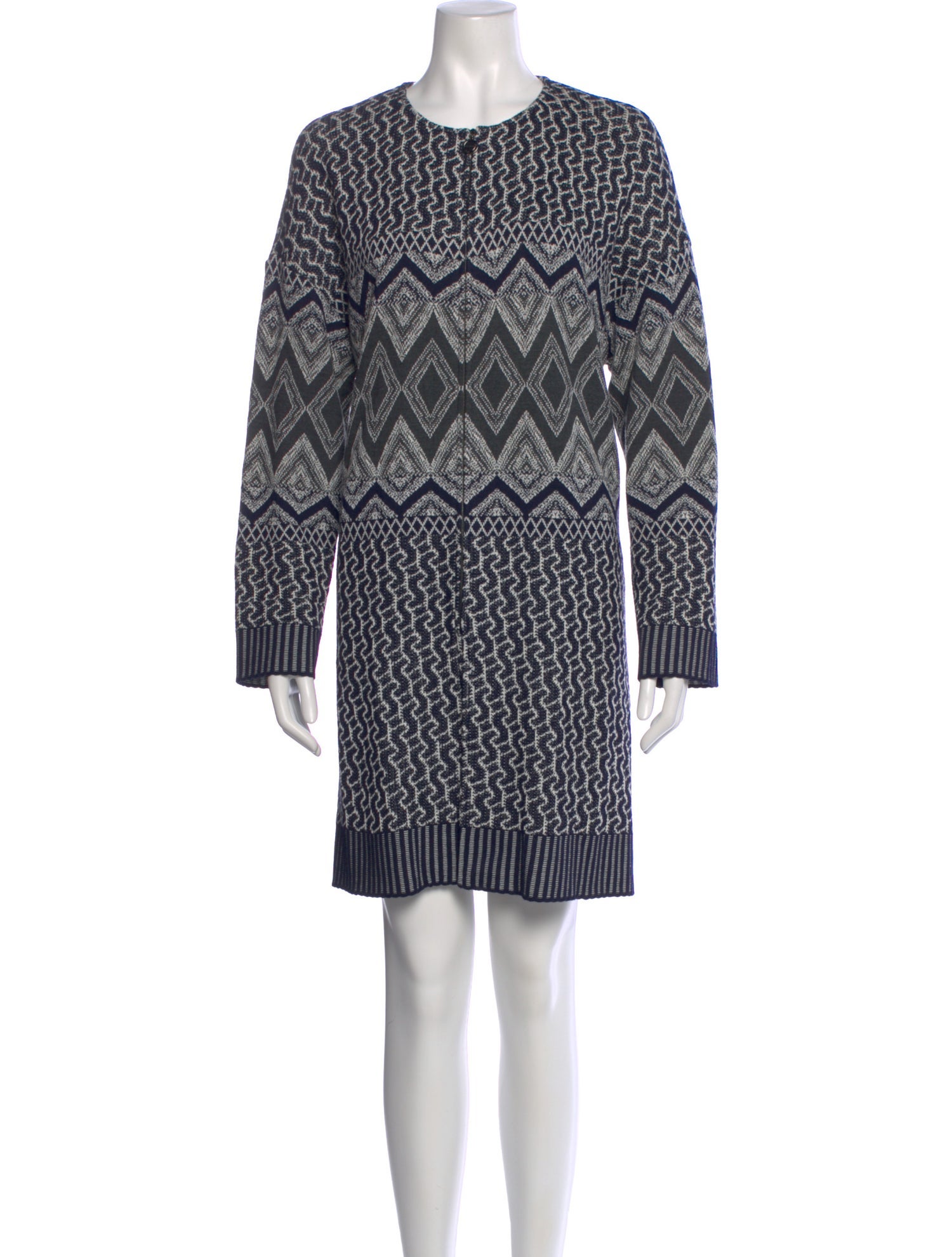 St. John Printed Knee-Length Dress