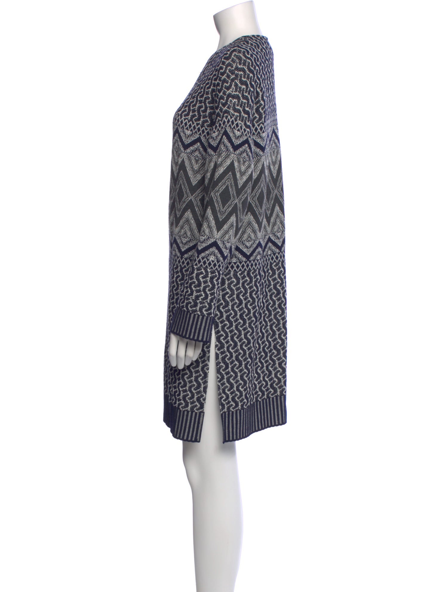 St. John Printed Knee-Length Dress