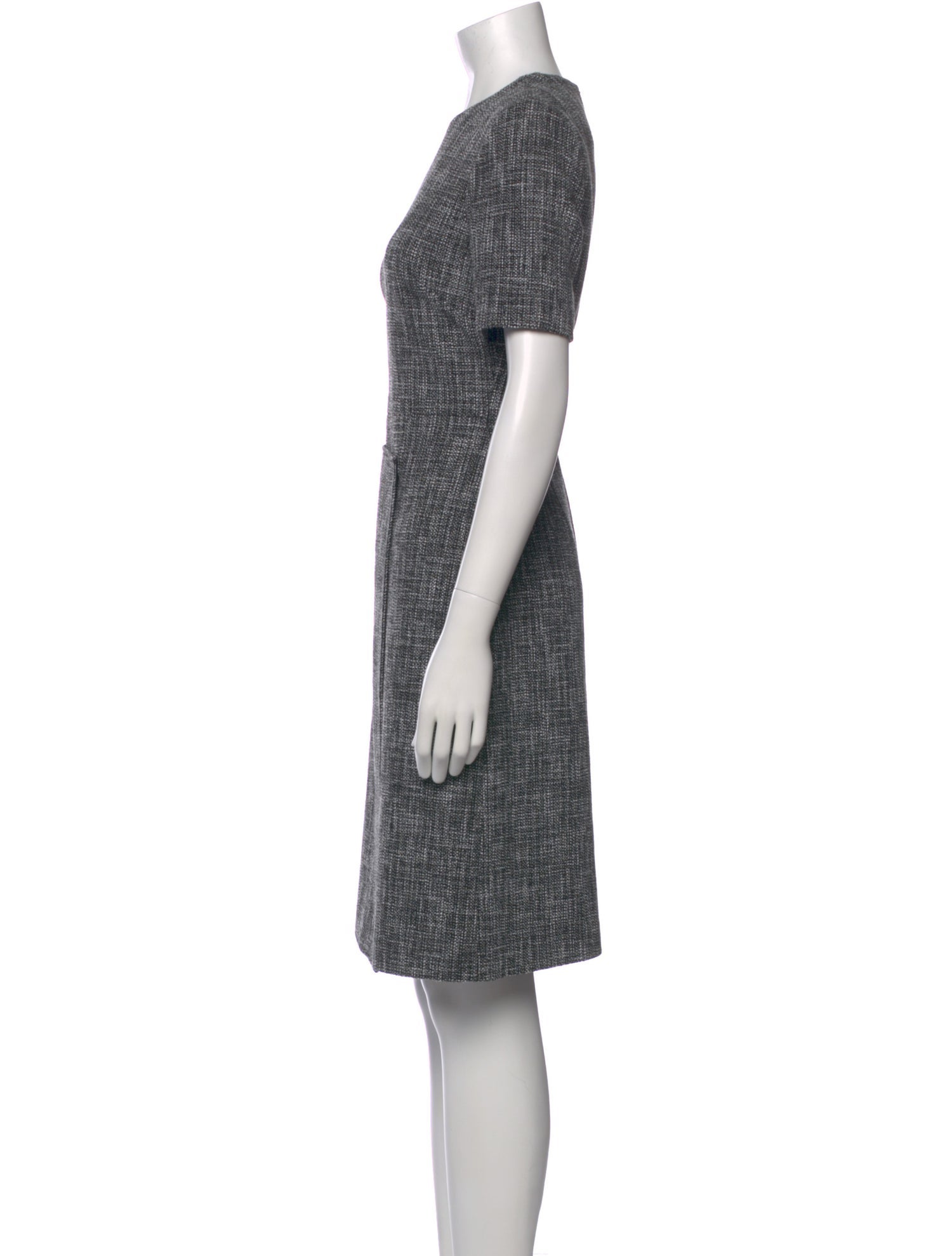 St. John Crew Neck Knee-Length Dress