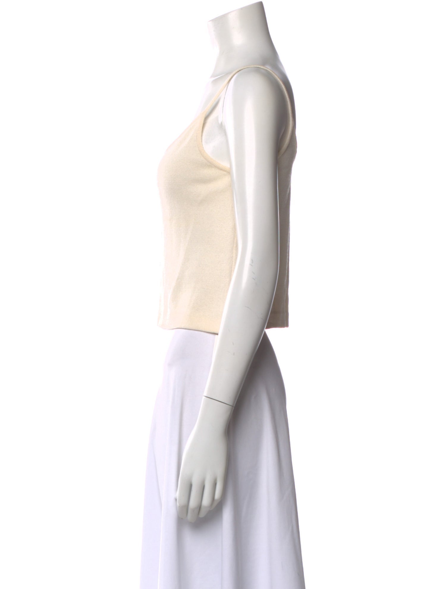 St. John V-Neck Sleeveless Top