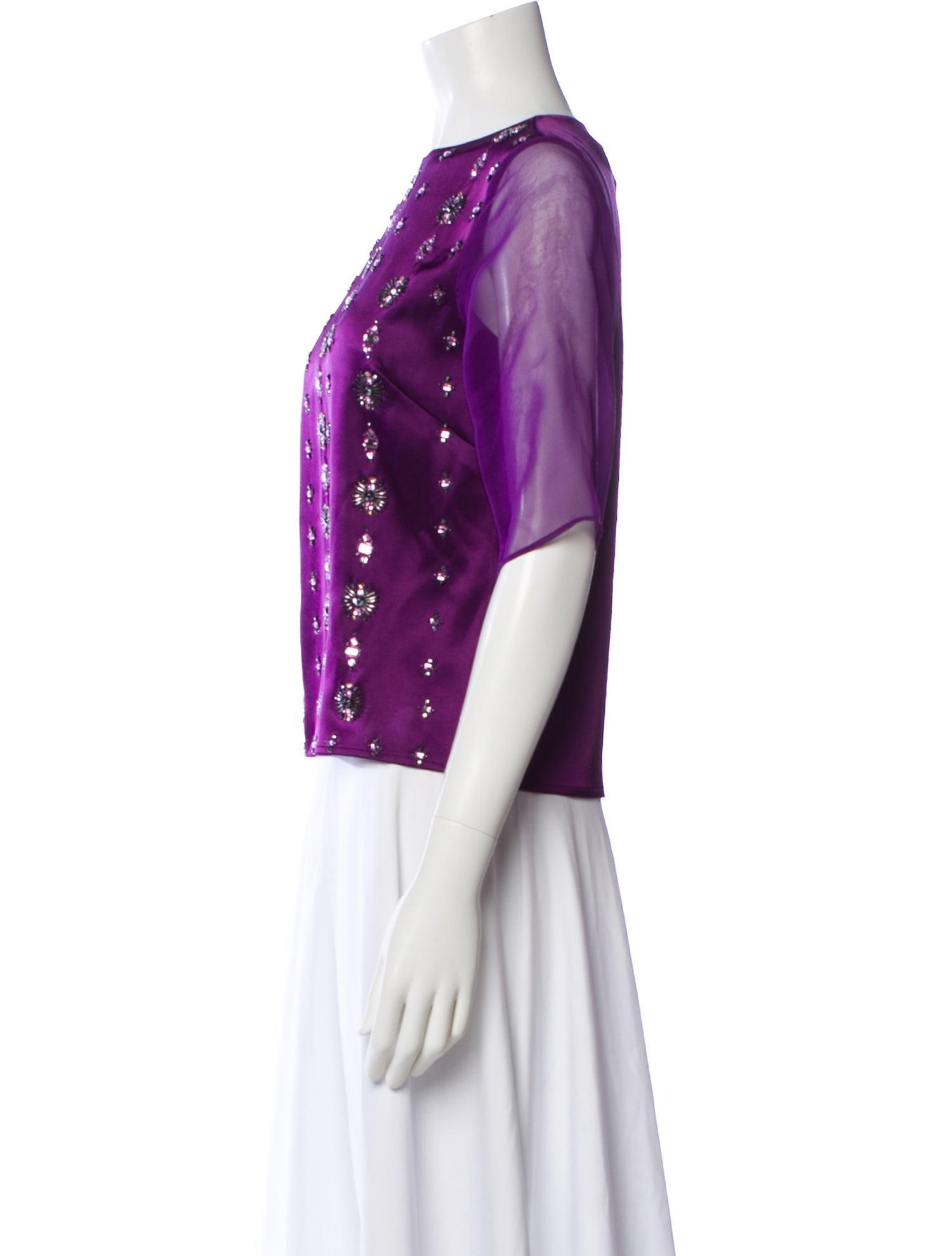 St. John Silk Patterned Top w/ Tags