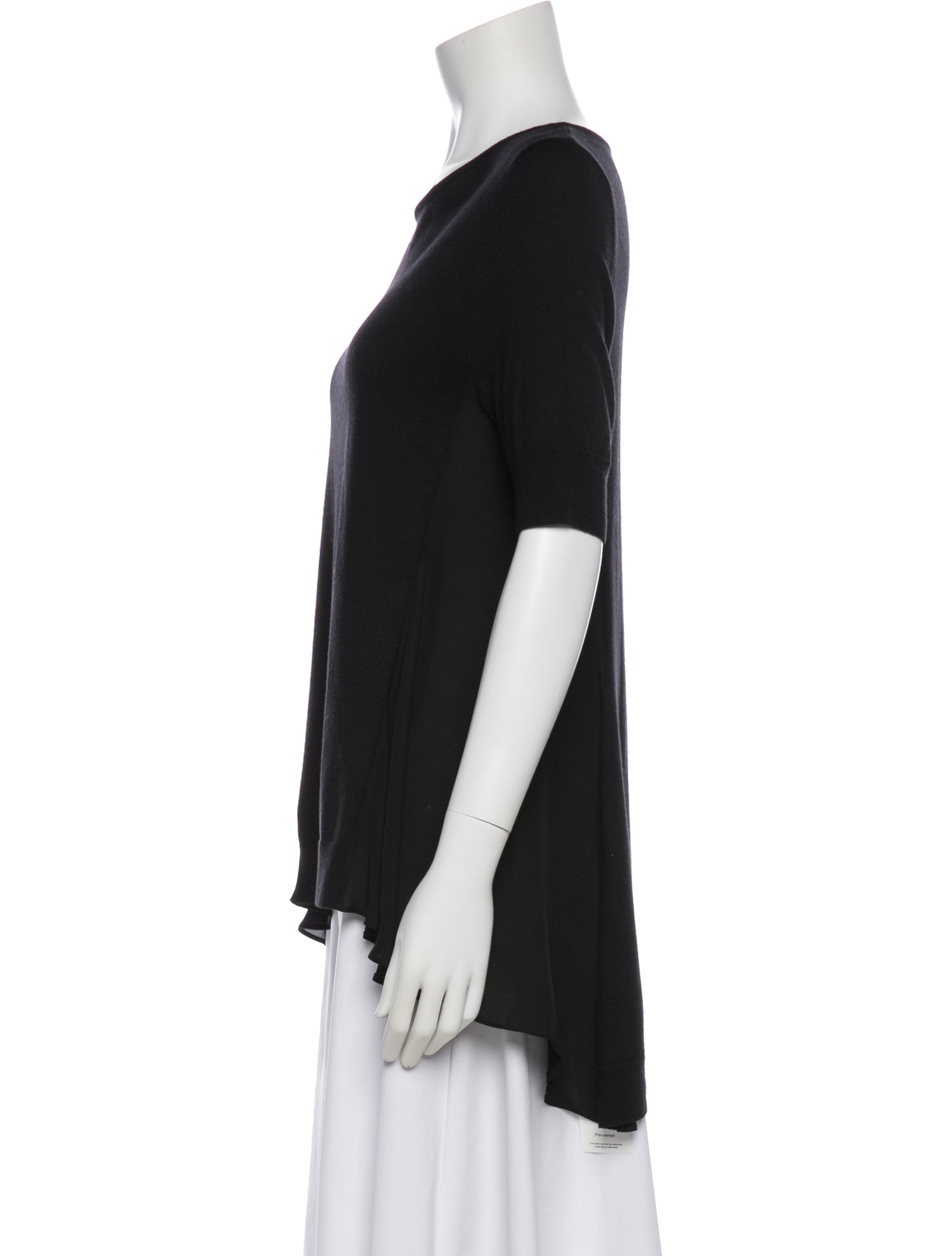 St. John Wool Bateau Neckline Top