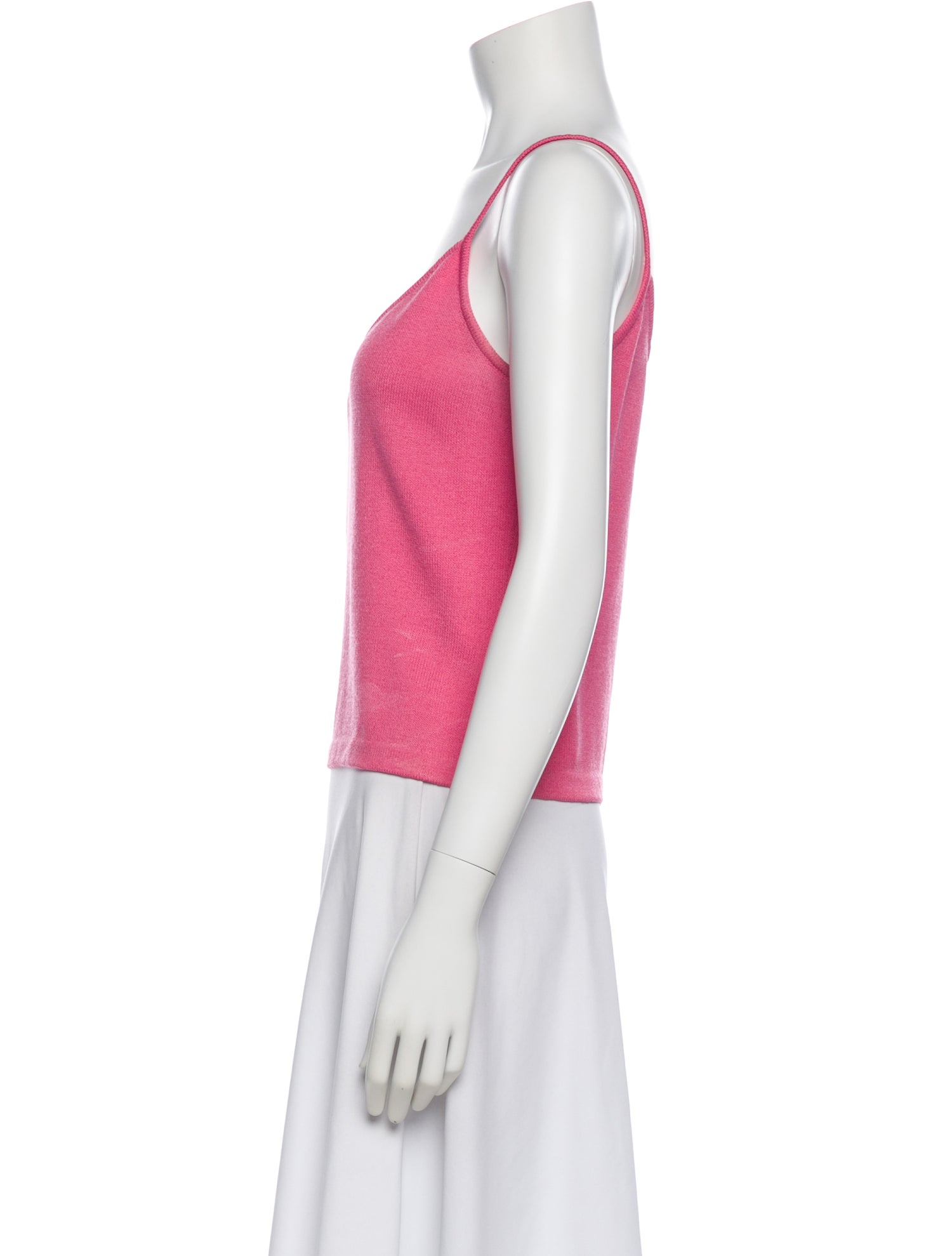 St. John V-Neck Sleeveless Top