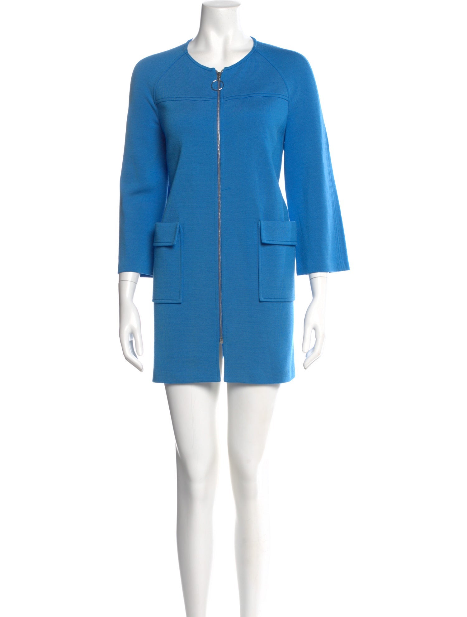 St. John V-Neck Mini Dress