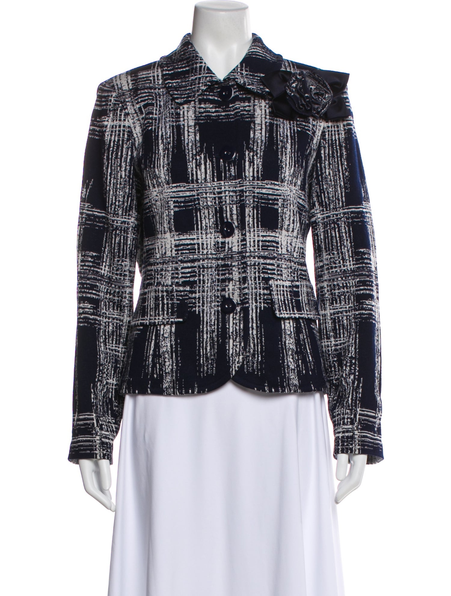 St. John Tweed Pattern Jacket