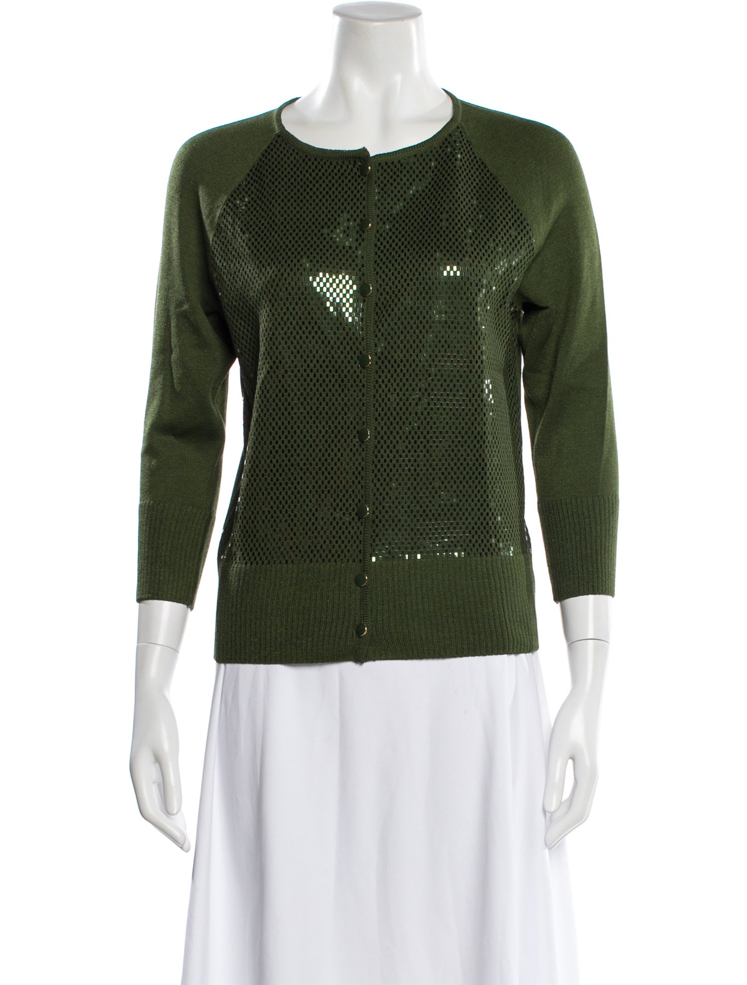 St. John Wool Scoop Neck Sweater