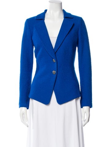 Pre-owned St John Wool Blazer In Multi