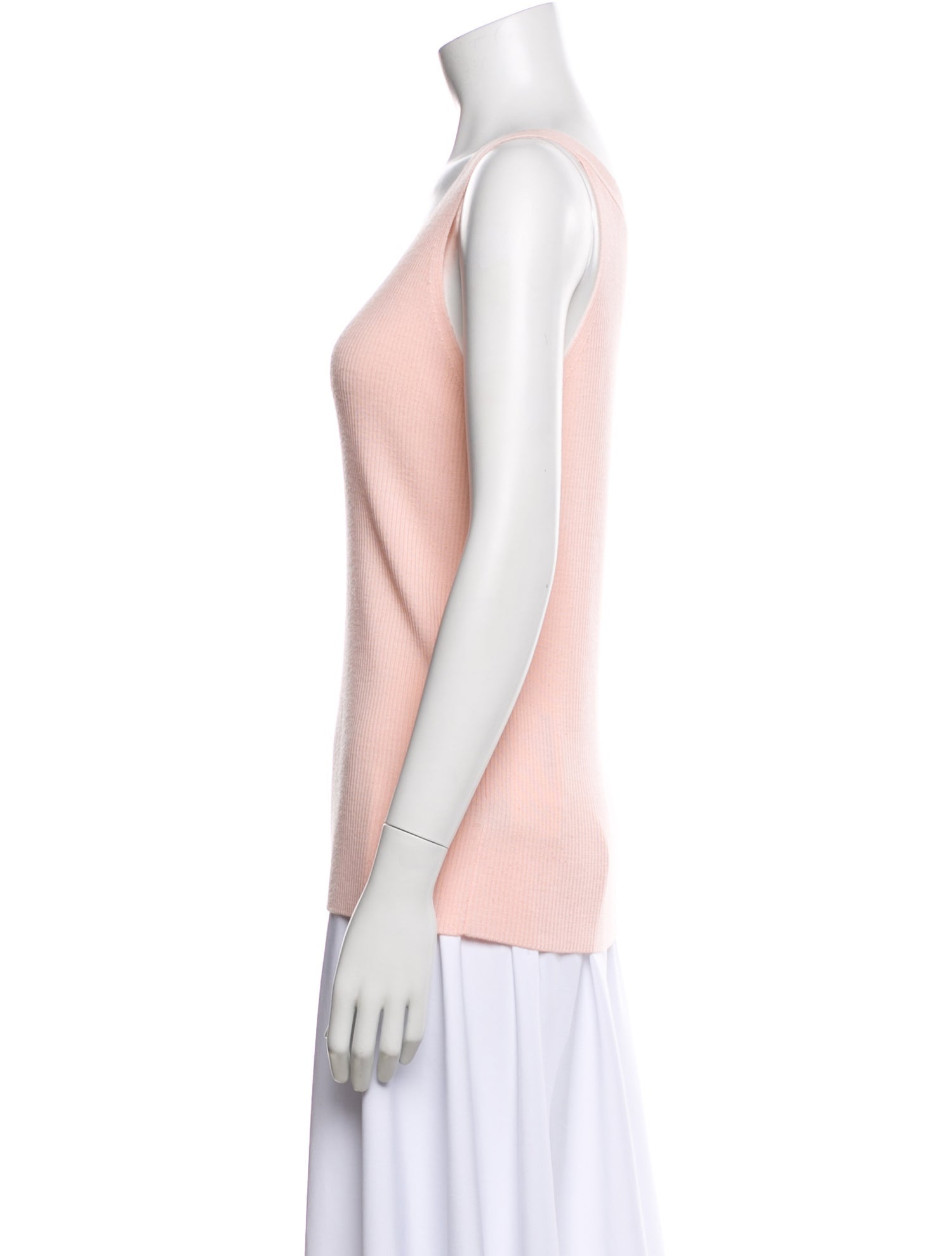 St. John Wool V-Neck Top