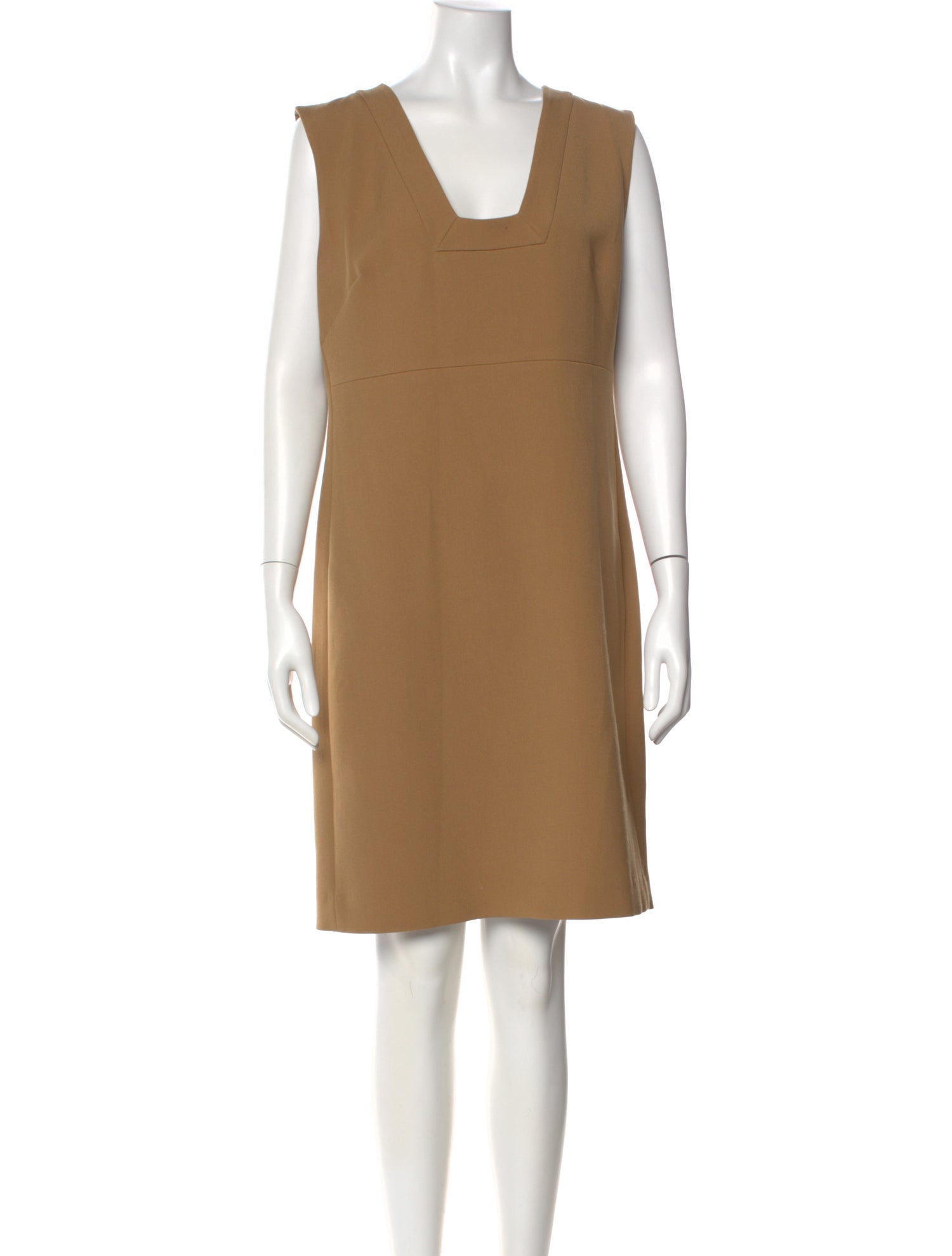 St. John Square Neckline Knee-Length Dress