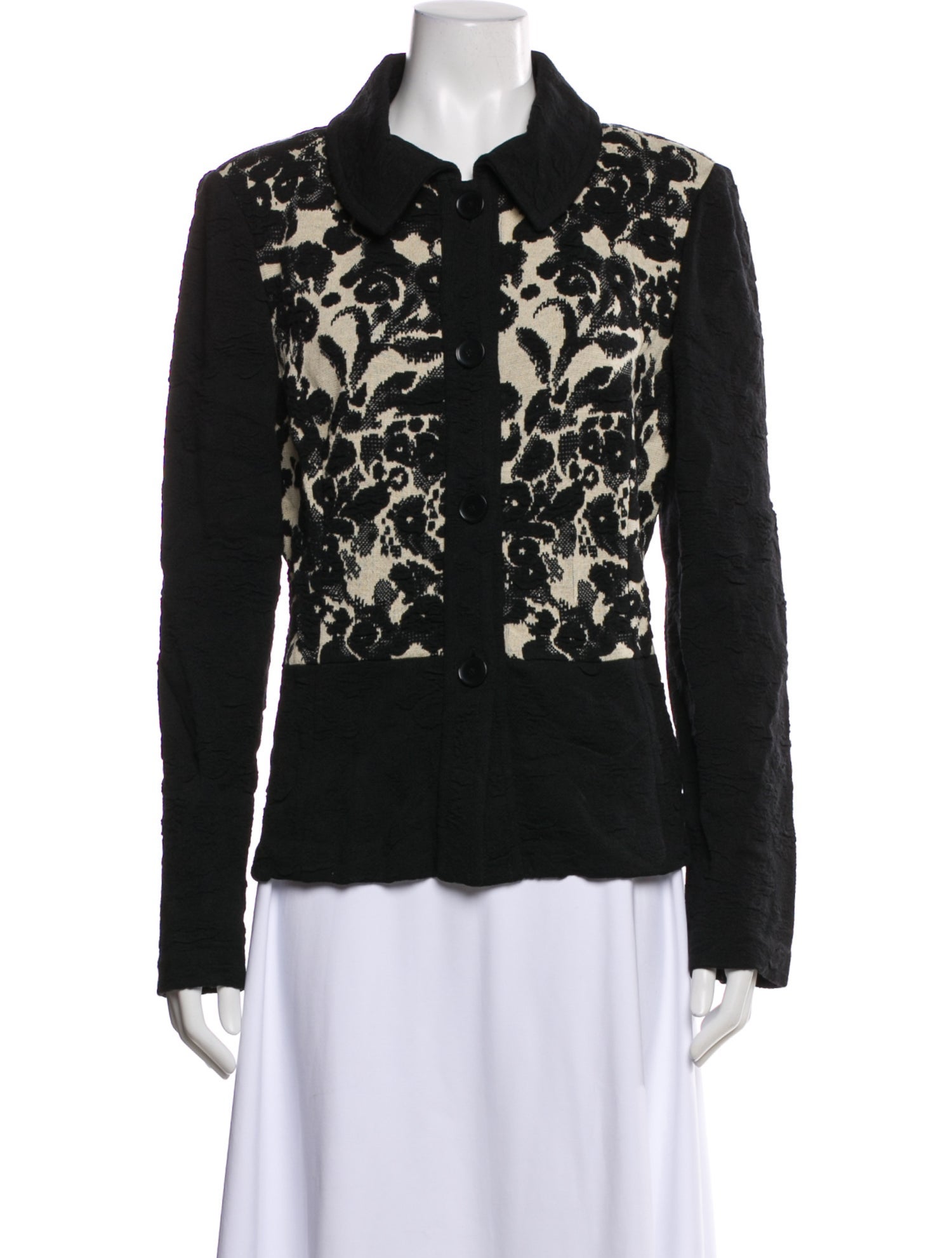 St. John Floral Print Evening Jacket