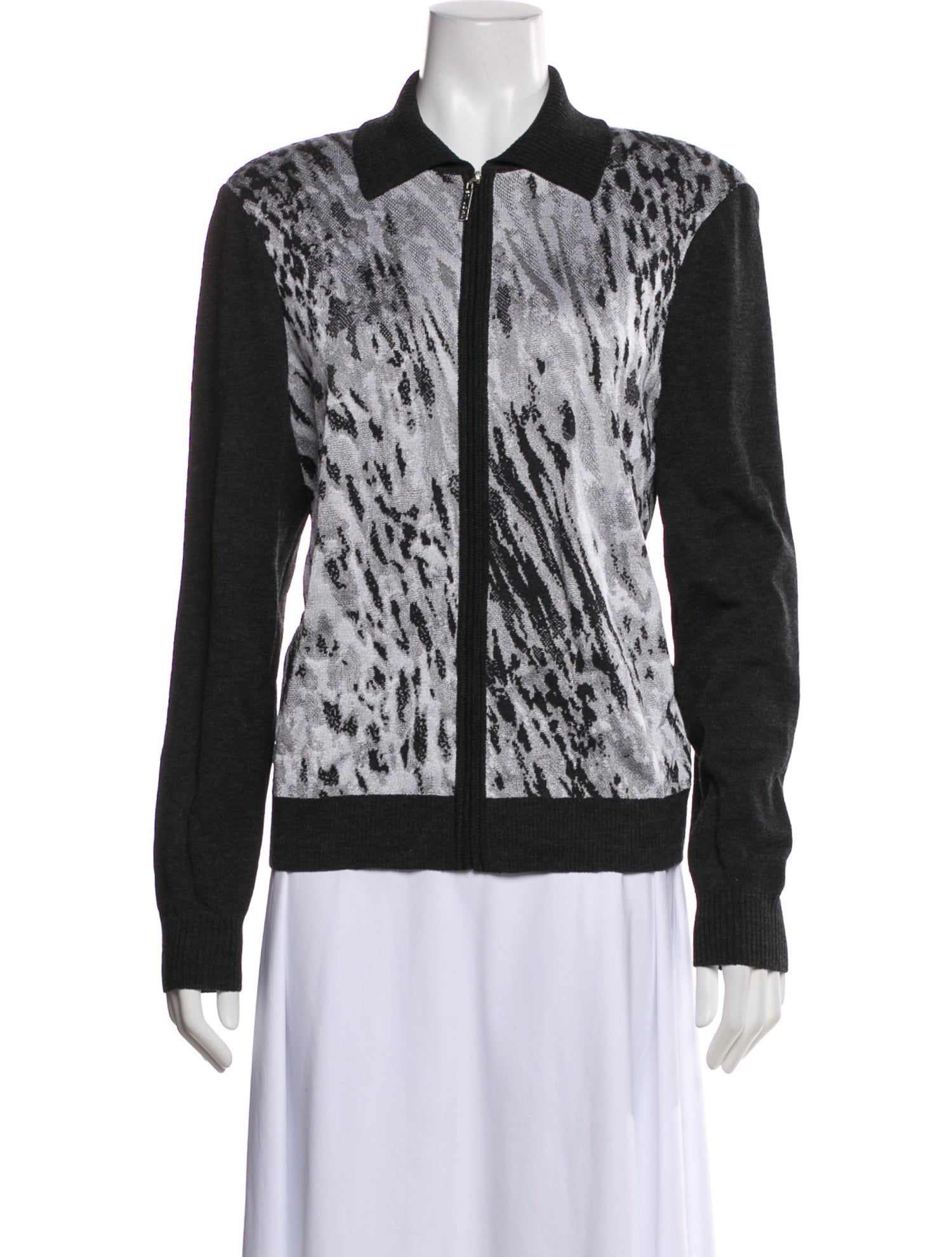 St. John Wool Animal Print Jacket