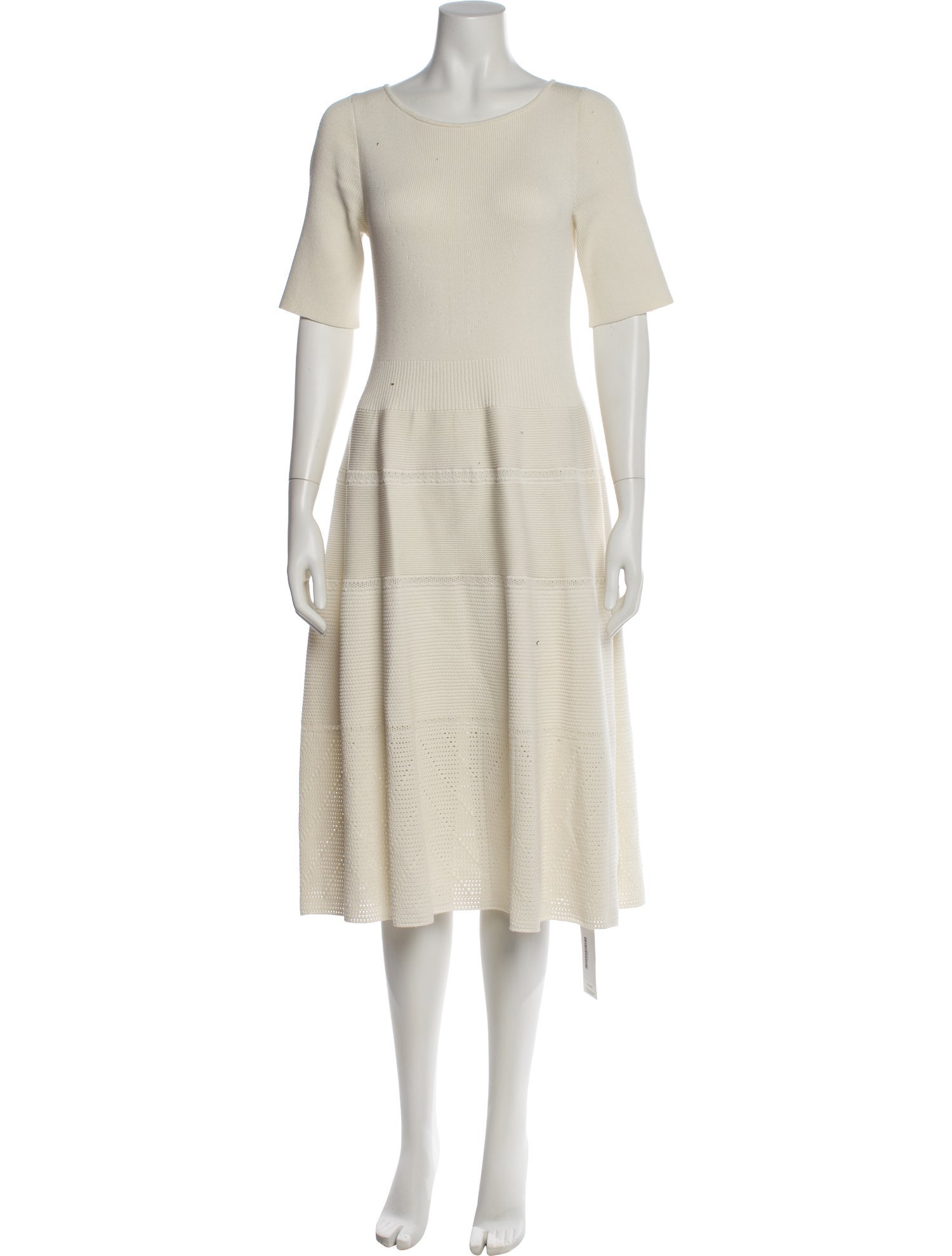 St. John Wool Midi Length Dress