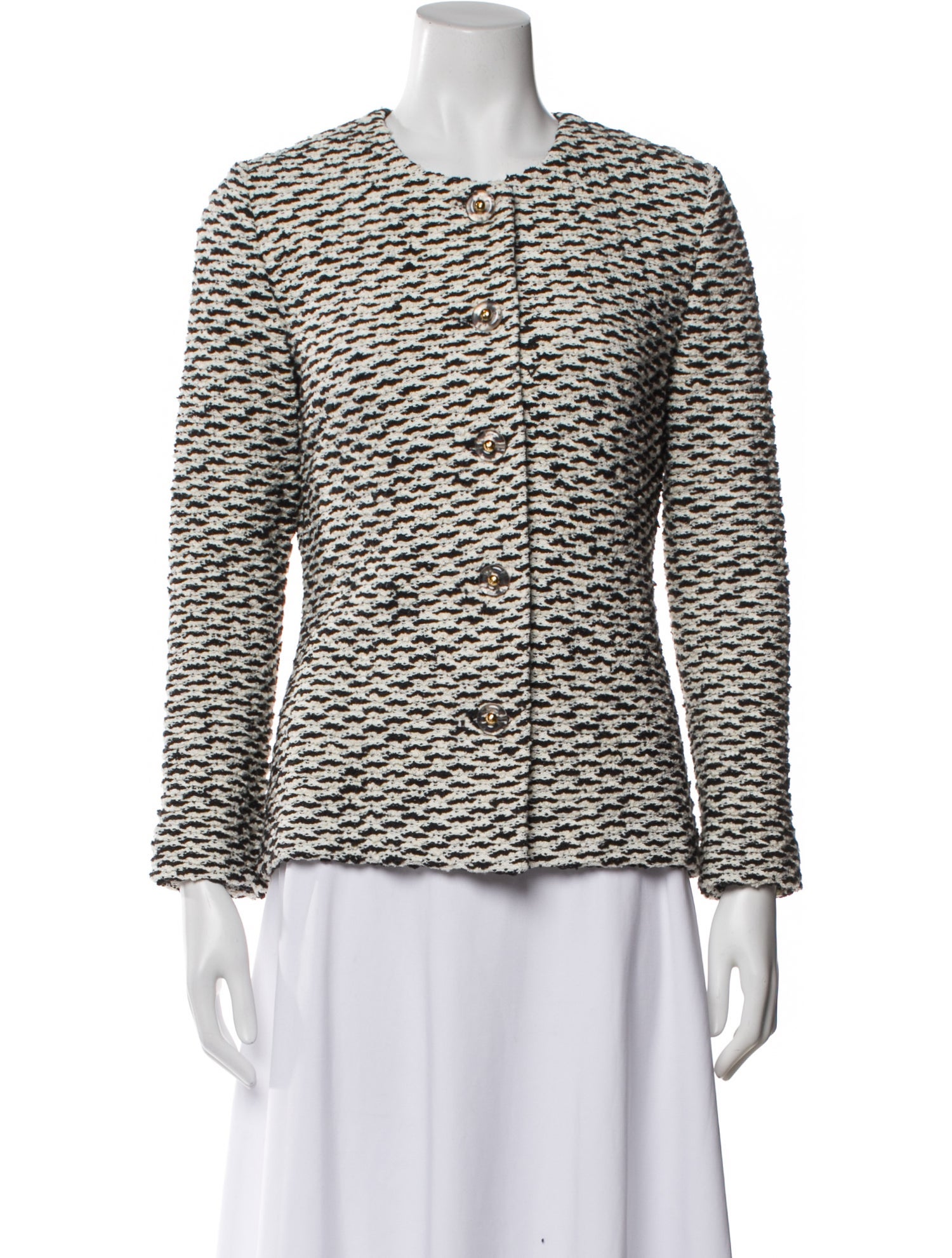 St. John Tweed Pattern Jacket