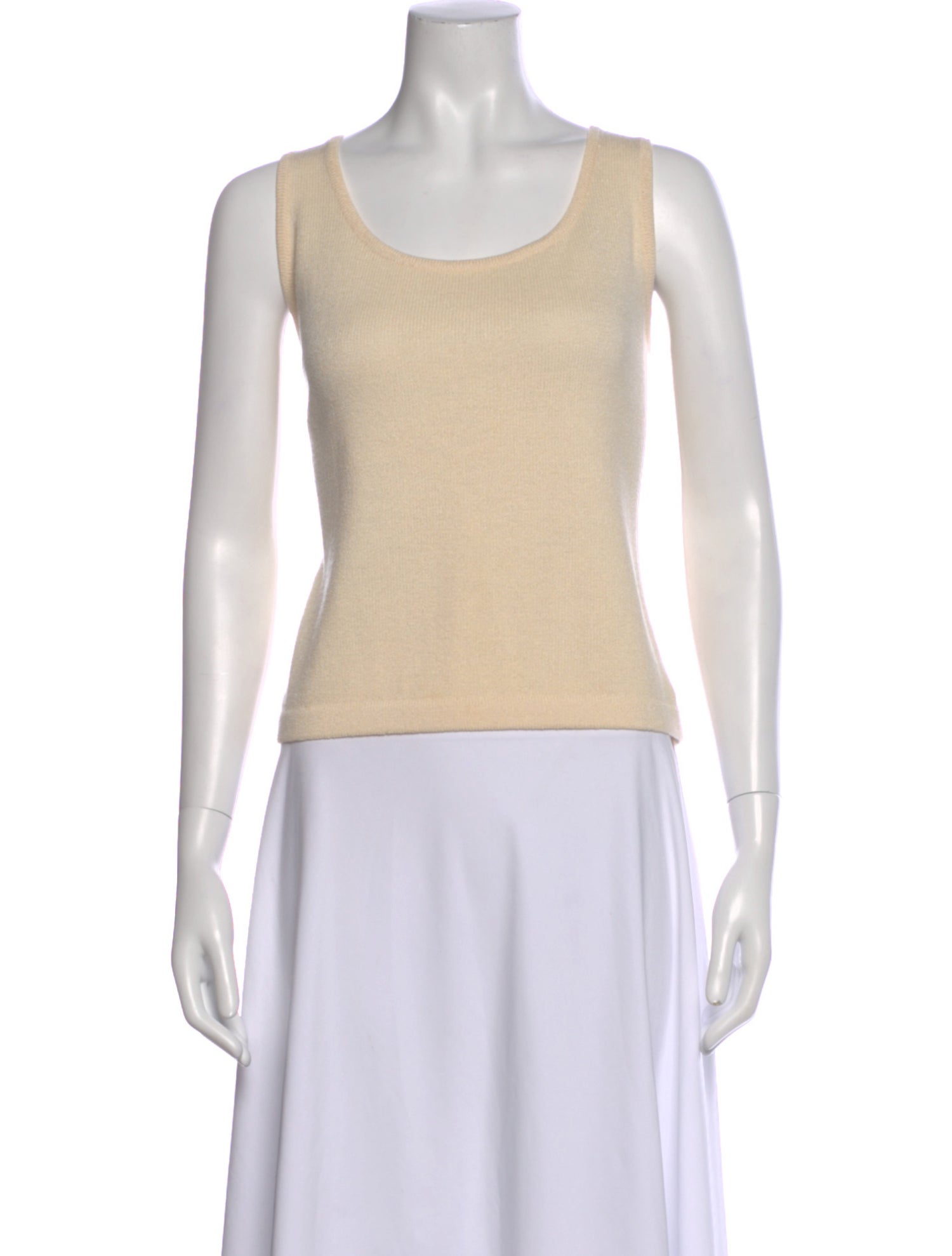 St. John Wool Scoop Neck Top