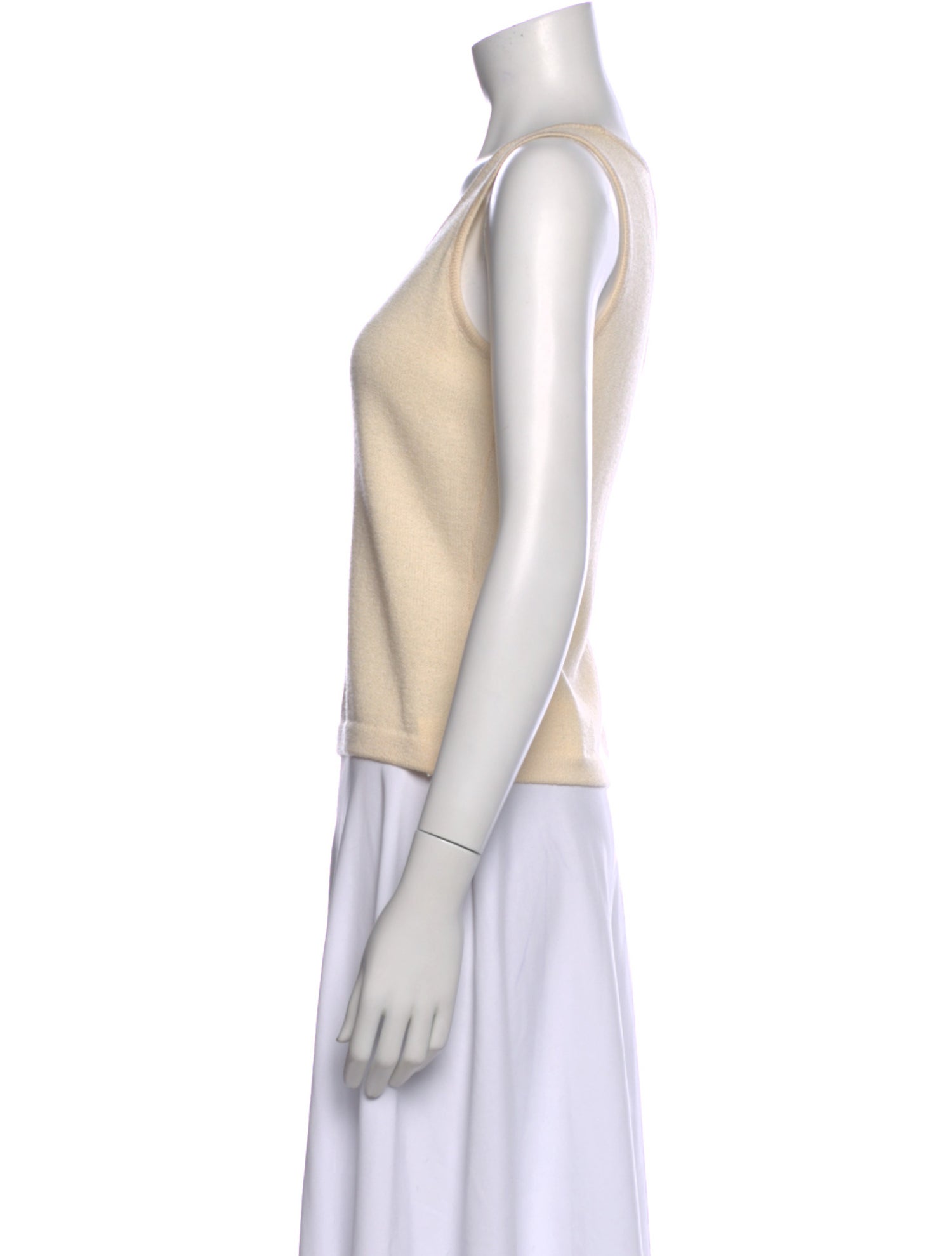 St. John Wool Scoop Neck Top