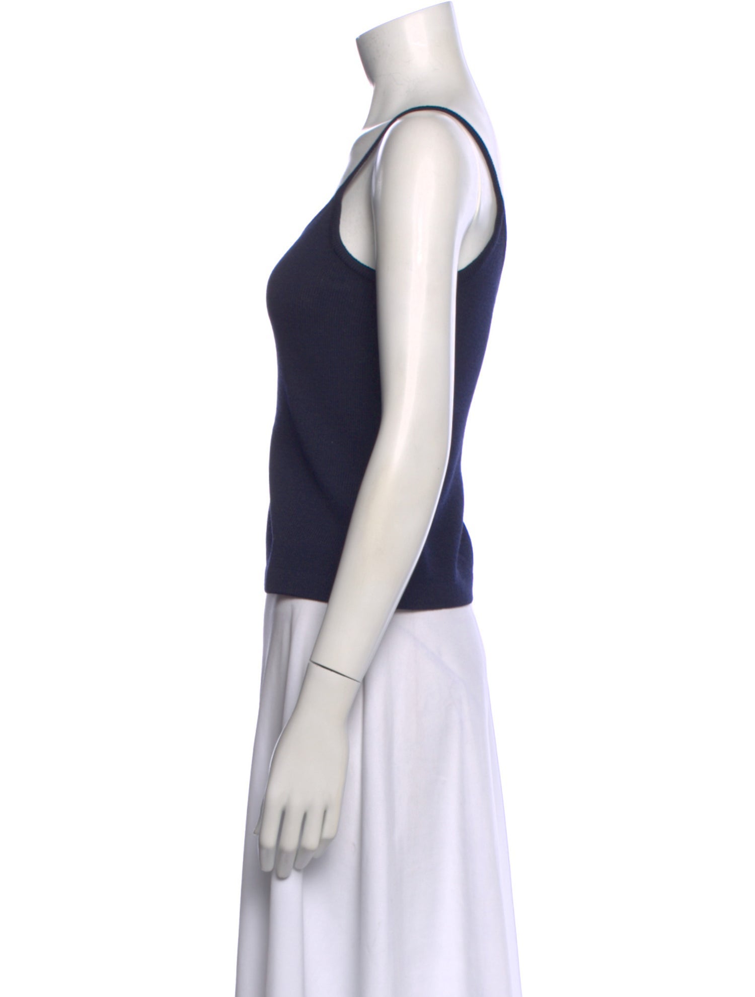 St. John Wool V-Neck Top