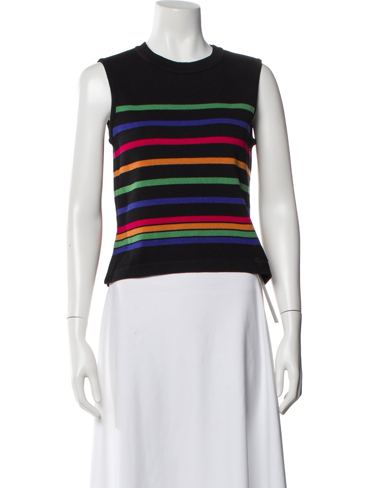 St. John Wool Striped Top