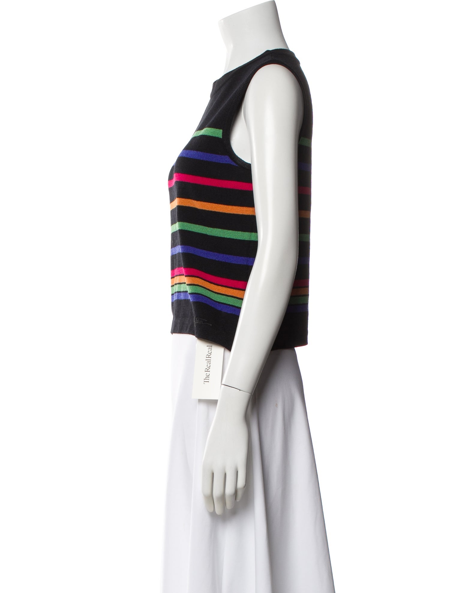 St. John Wool Striped Top