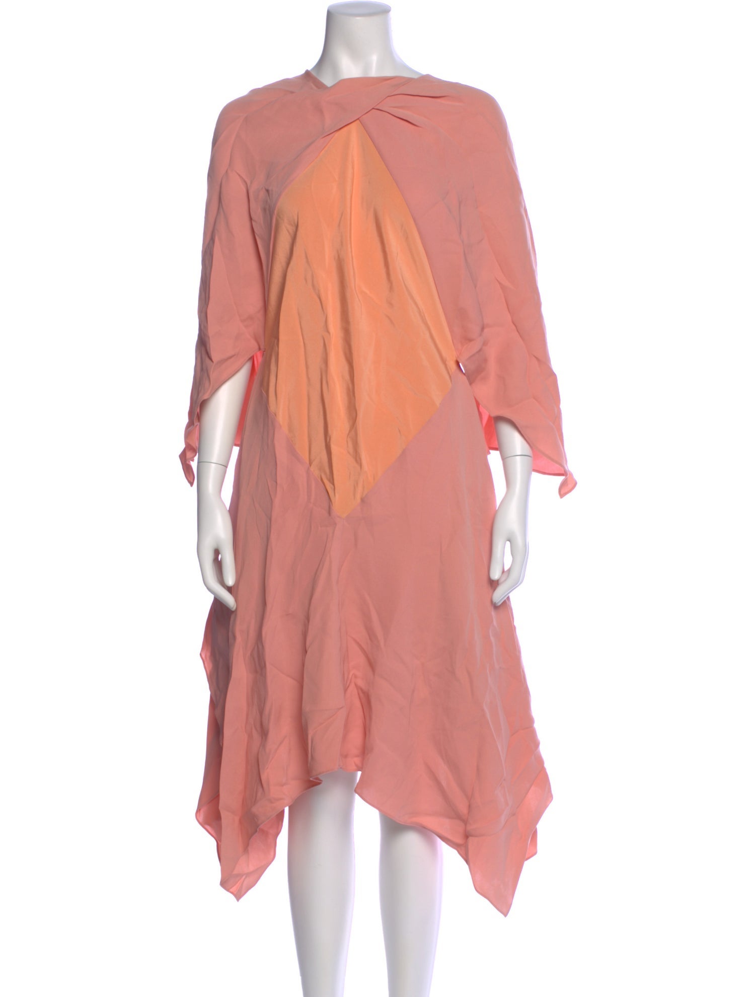 St. John Silk Midi Length Dress