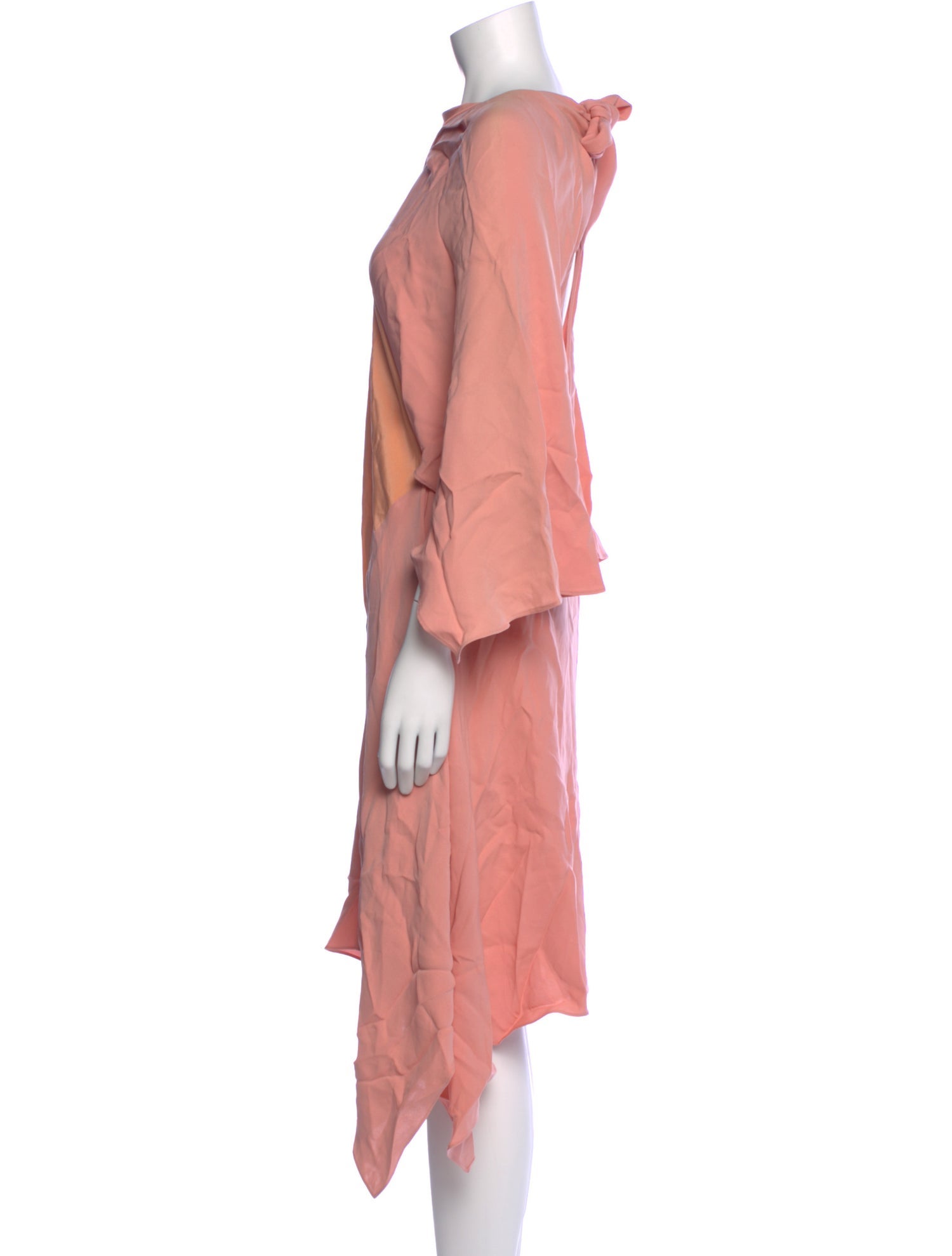 St. John Silk Midi Length Dress