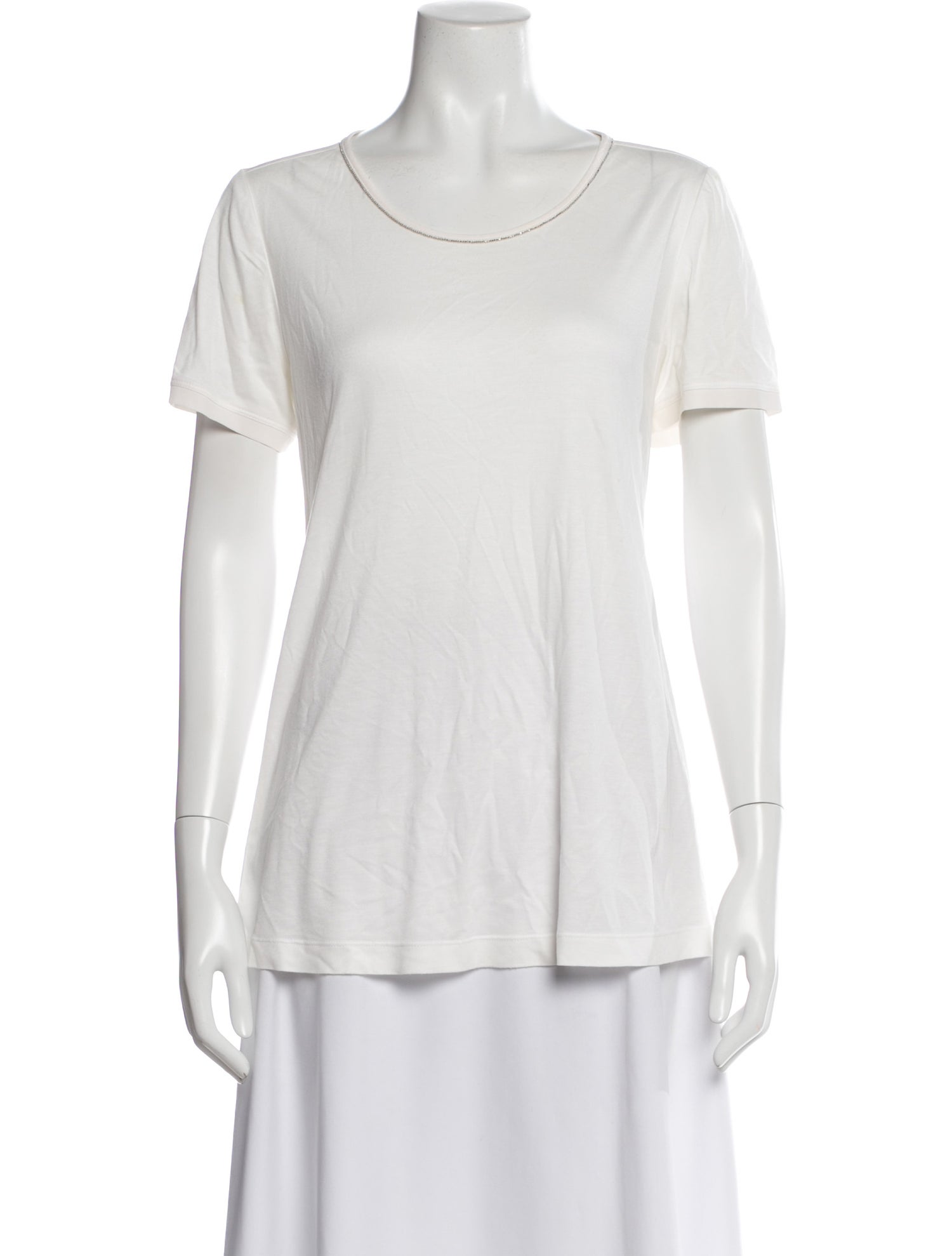 St. John Crew Neck Short Sleeve T-Shirt