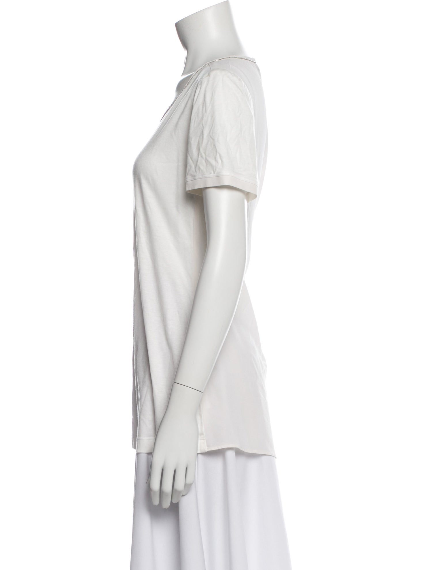 St. John Crew Neck Short Sleeve T-Shirt