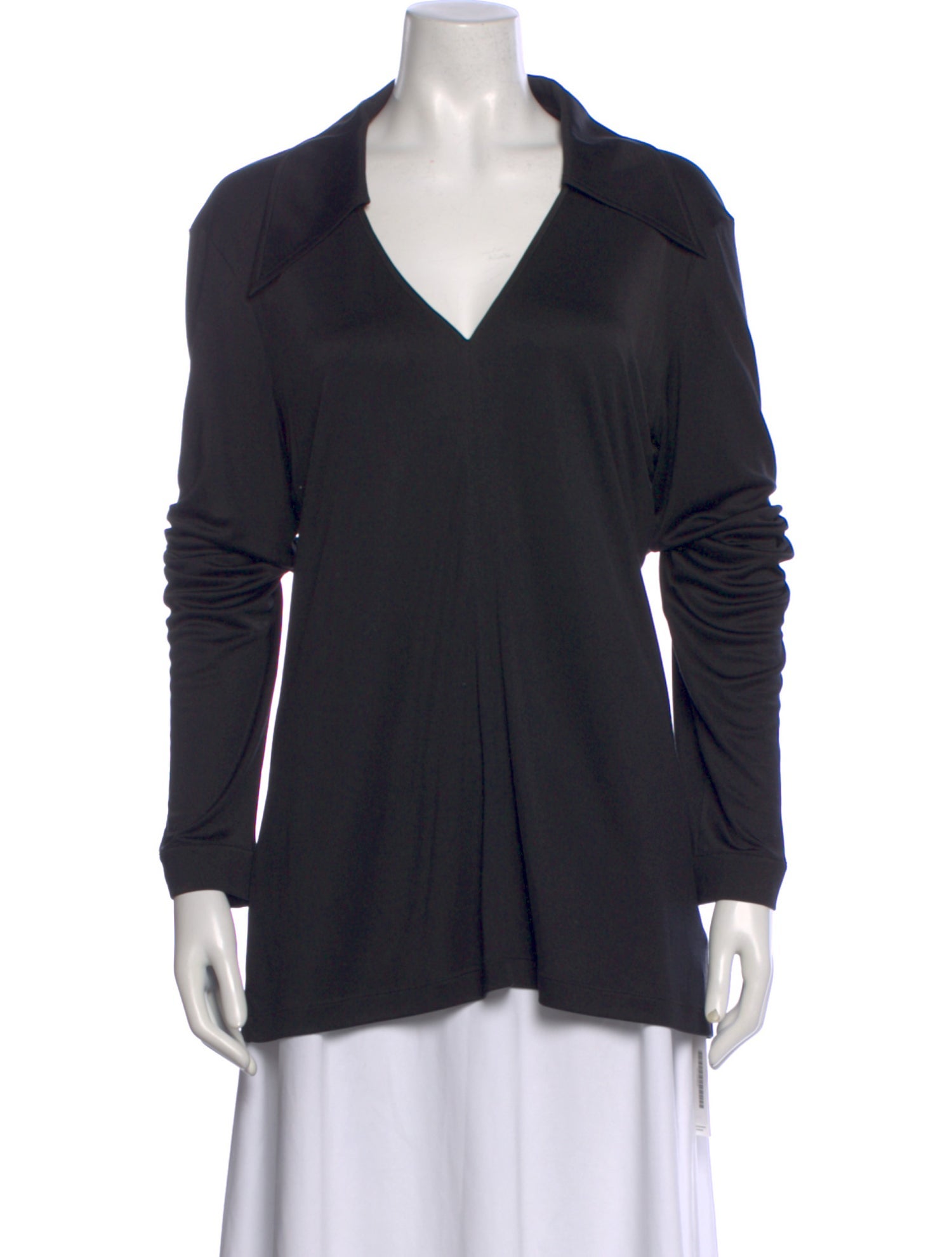 St. John Silk V-Neck Top