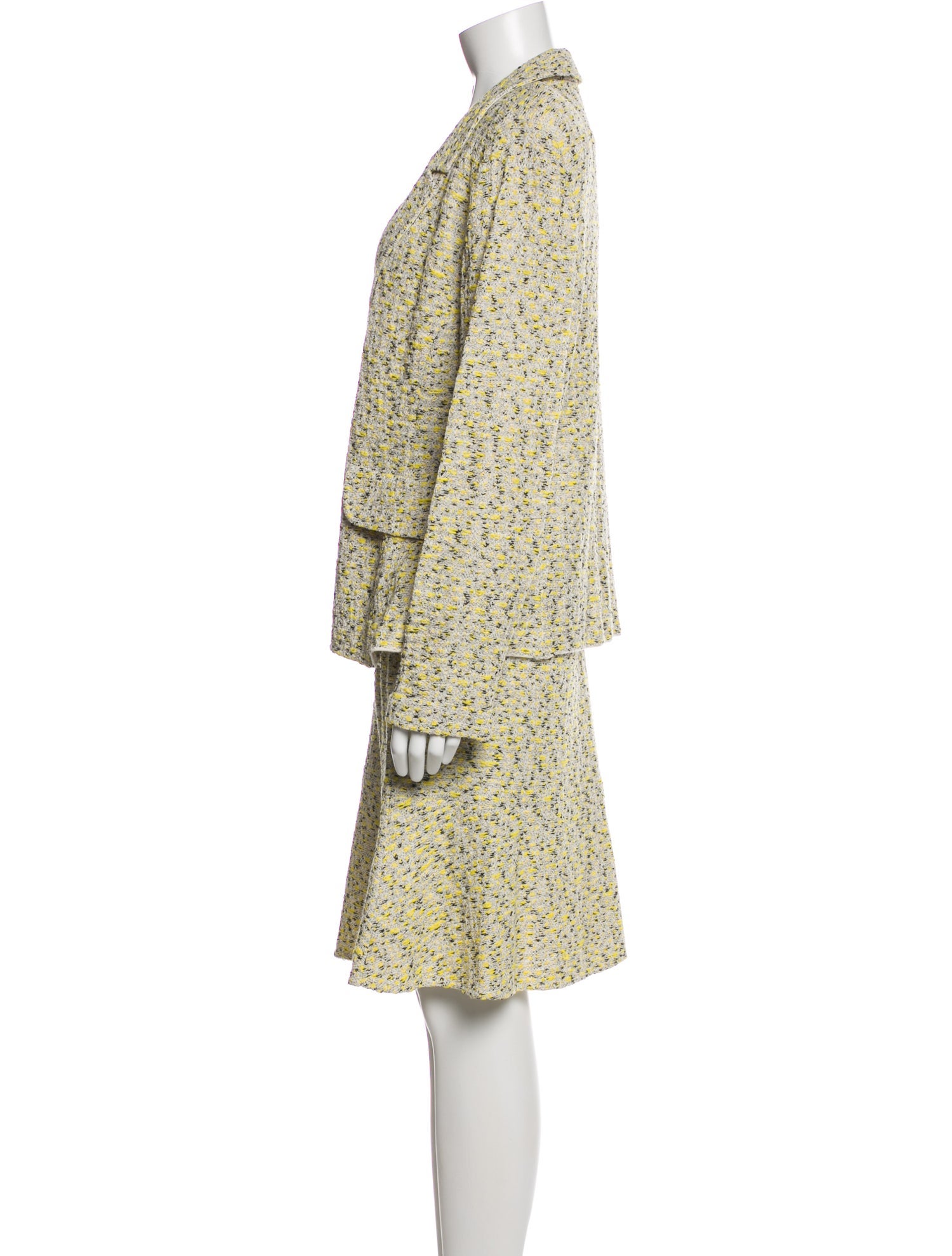 St. John Tweed Pattern Skirt Suit w/ Tags