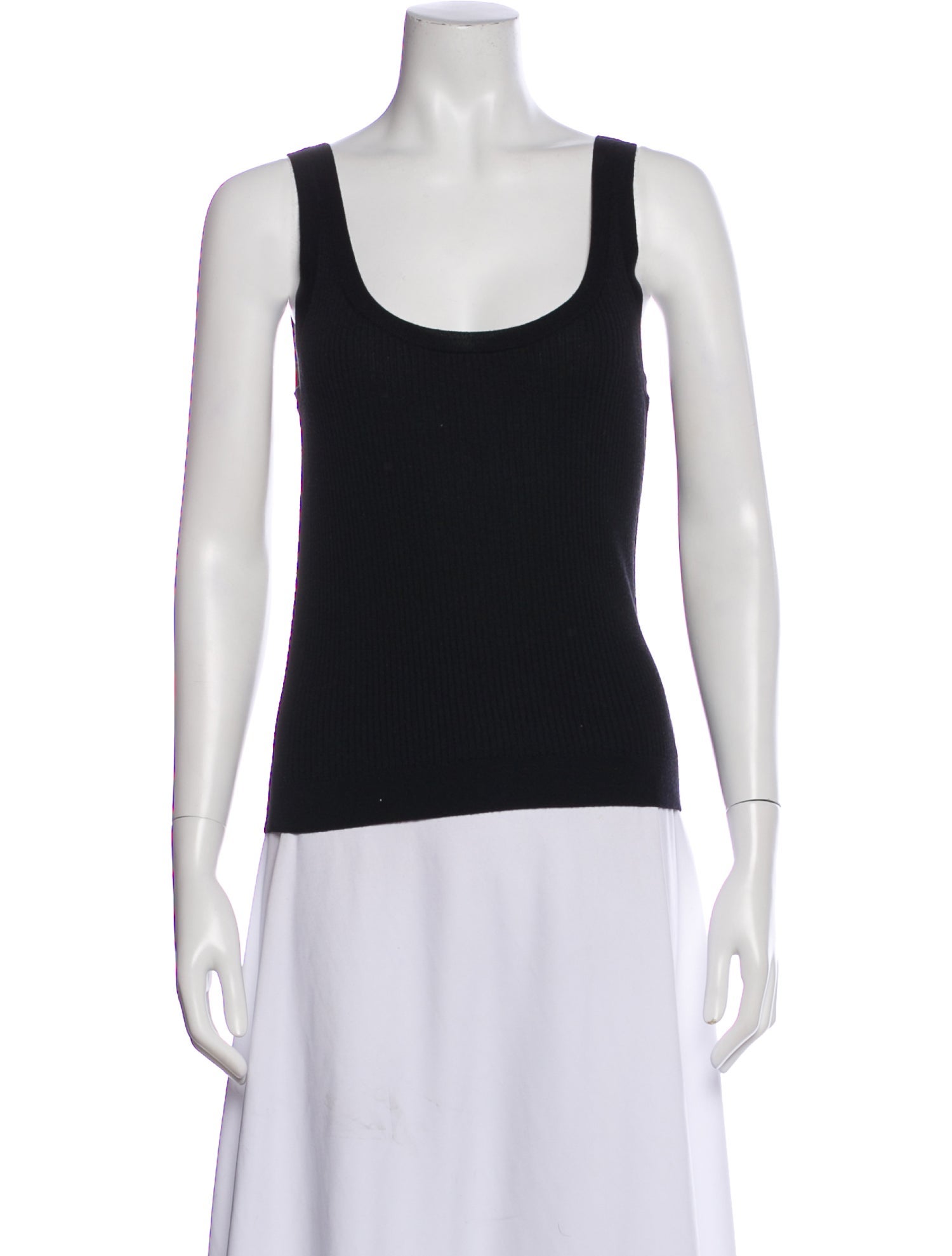 St. John Wool Scoop Neck Top