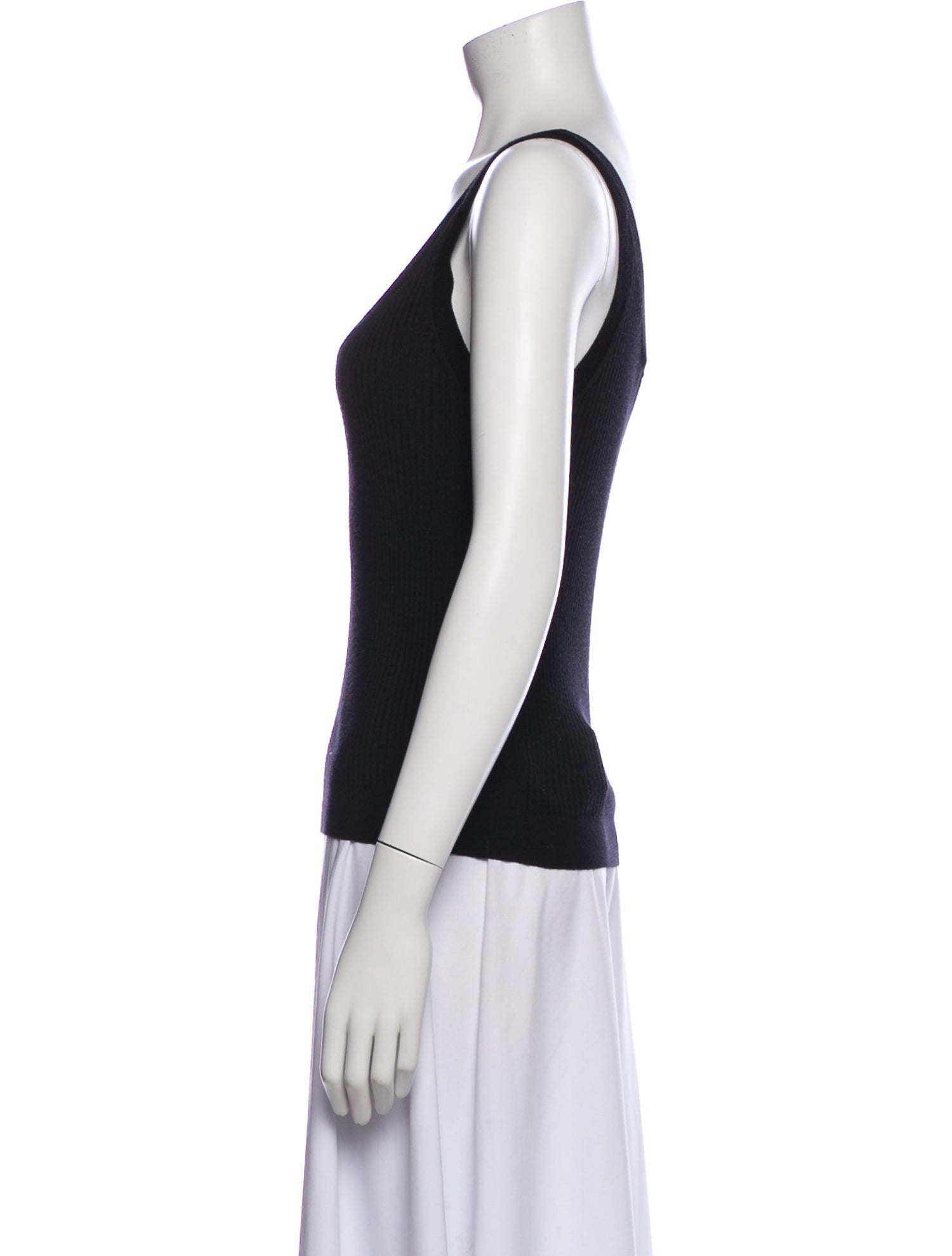 St. John Wool Scoop Neck Top