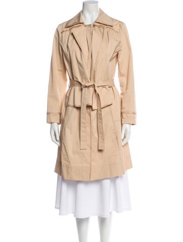 Pre-owned St John Trench Coat In Neutral
