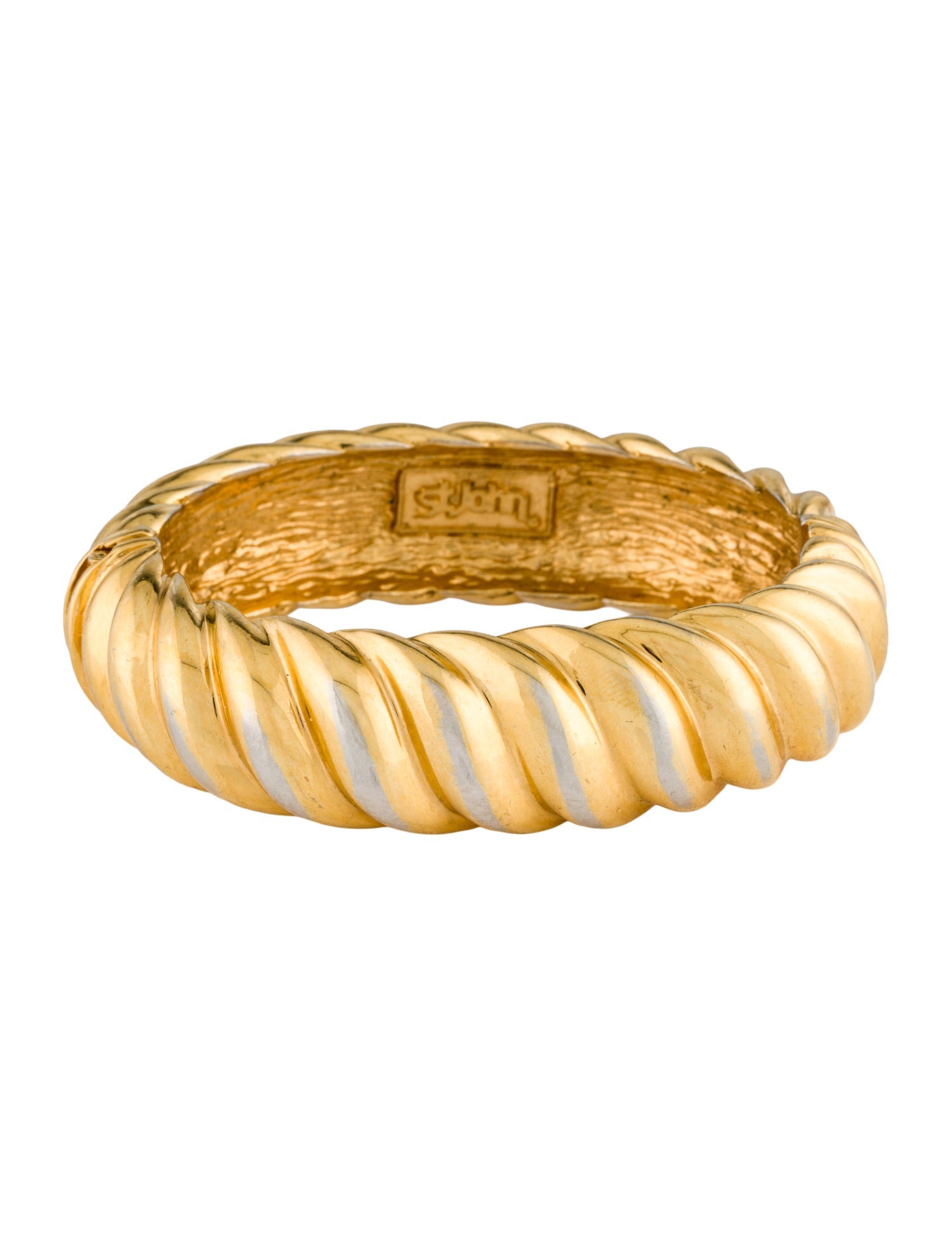 St. John Vintage Hinged Bangle Bracelet
