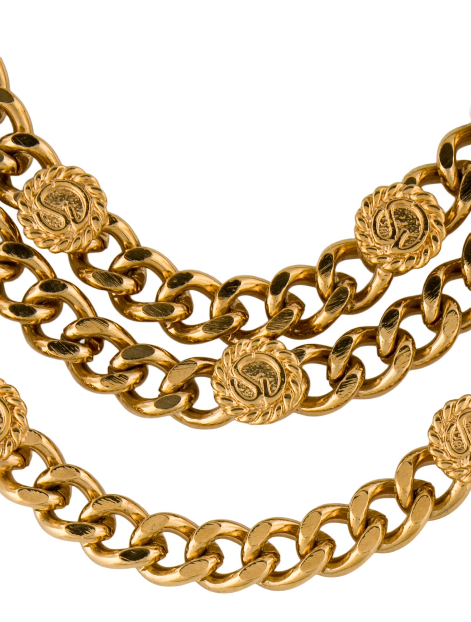 St. John Multistrand Logo Collar Necklace