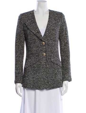 Pre-owned St John Printed Blazer In Multi