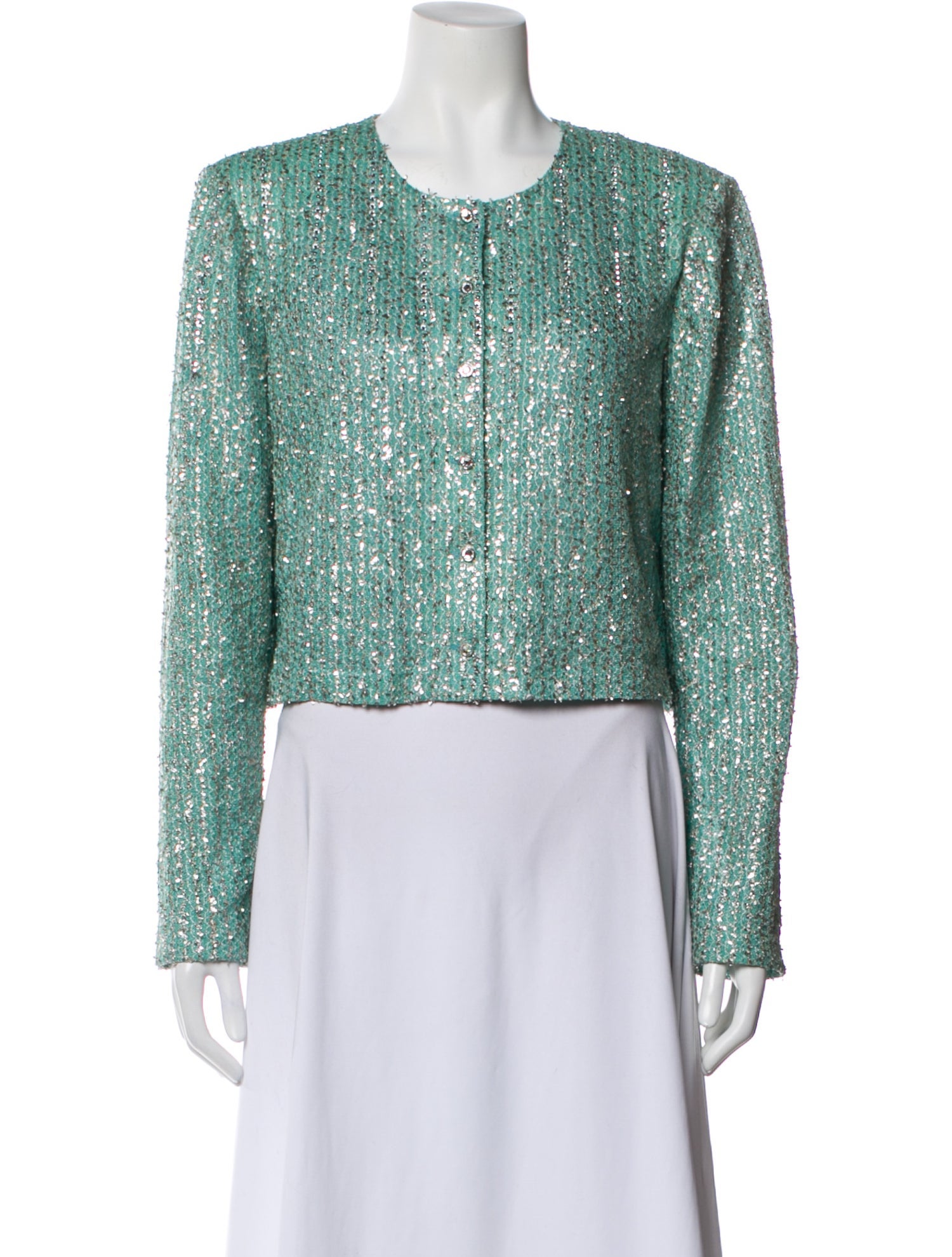 St. John Tweed Pattern Evening Jacket w/ Tags