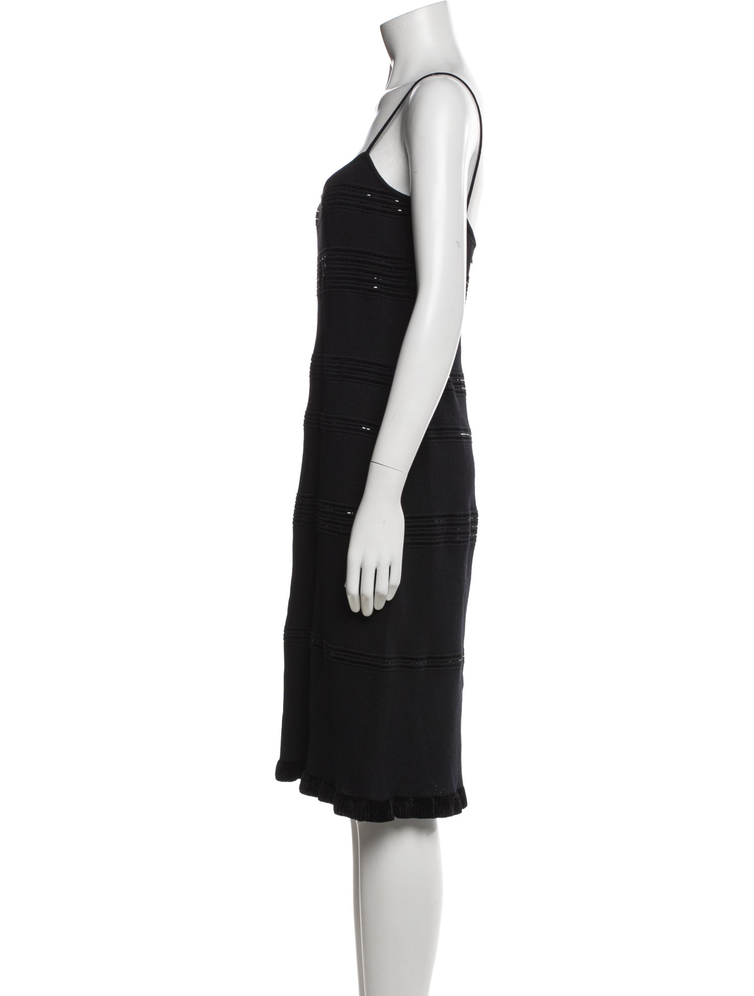 St. John Evening Wool Knee-Length Dress