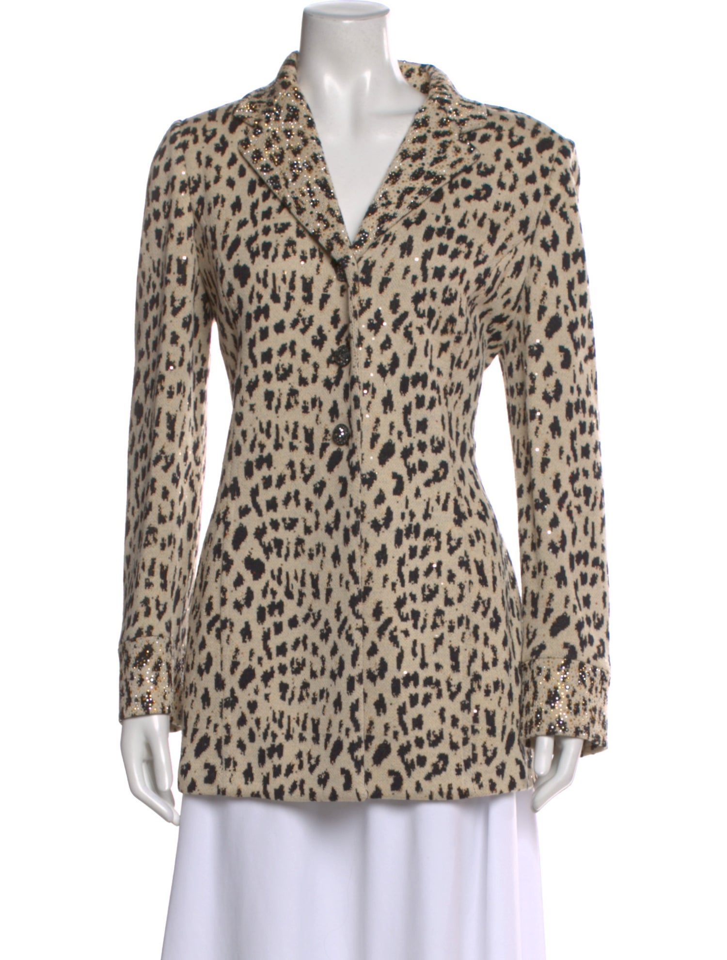 St. John Evening Animal Print Blazer