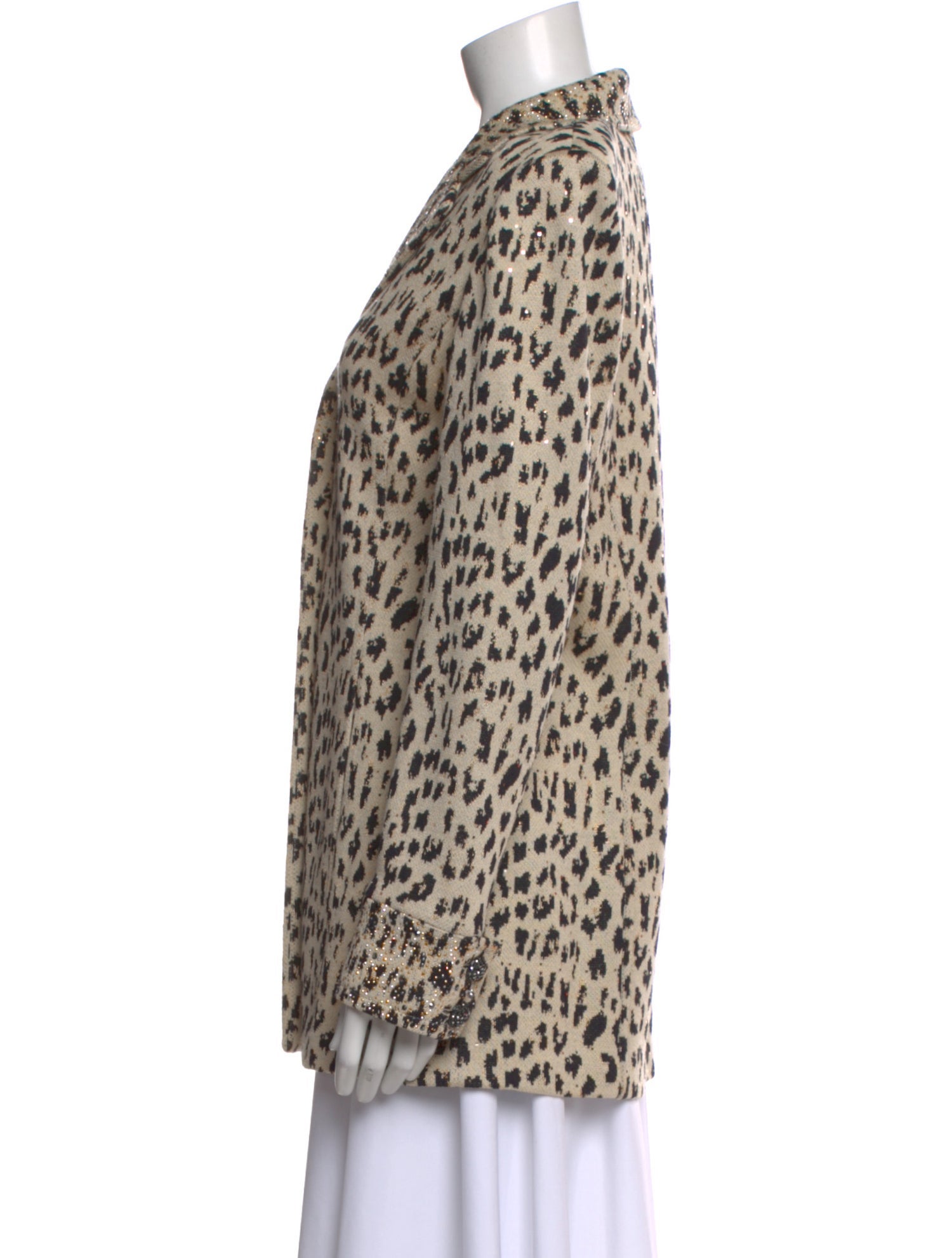 St. John Evening Animal Print Blazer