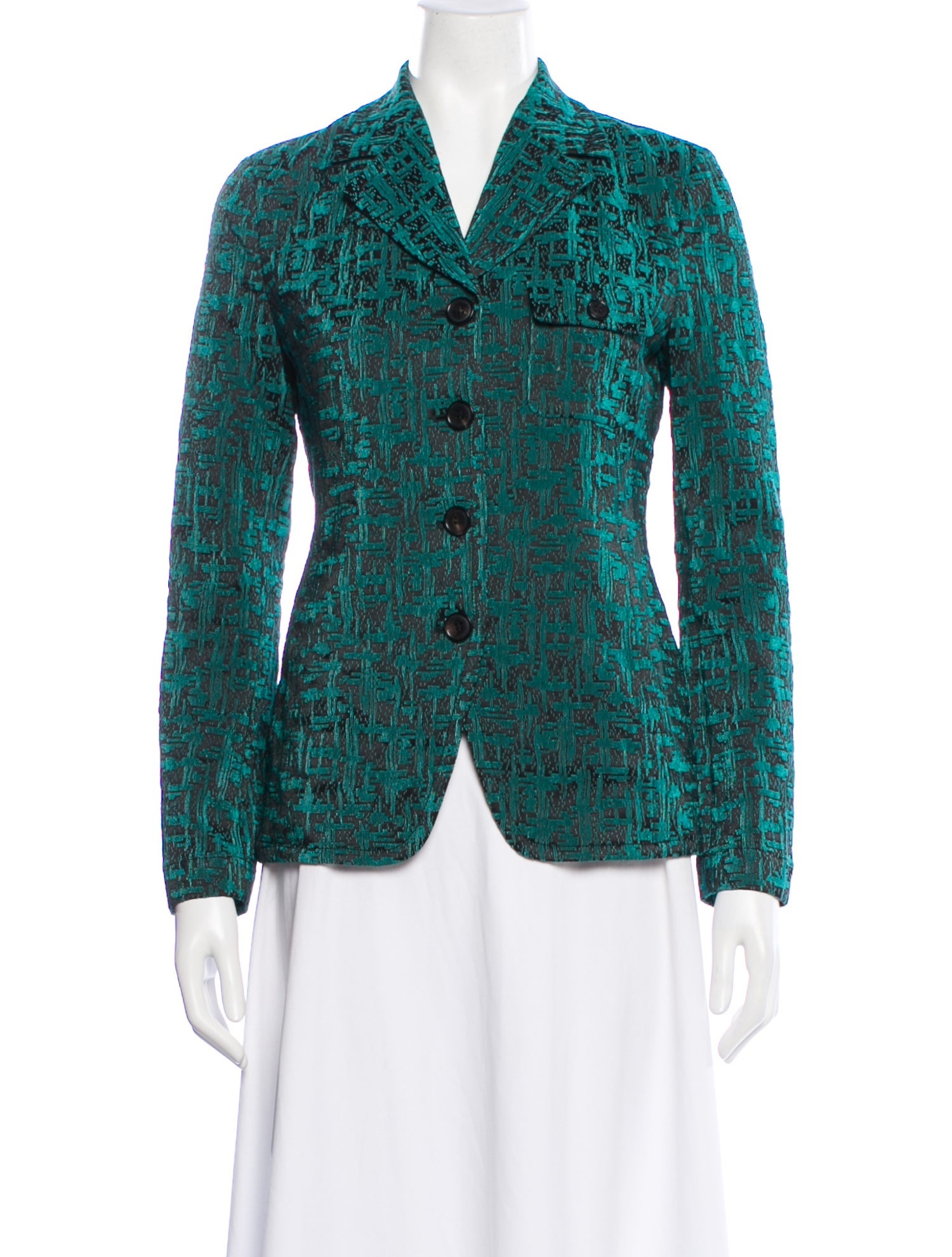 St. John Floral Print Blazer