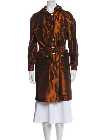 Pre-owned St John Trench Coat In Brown