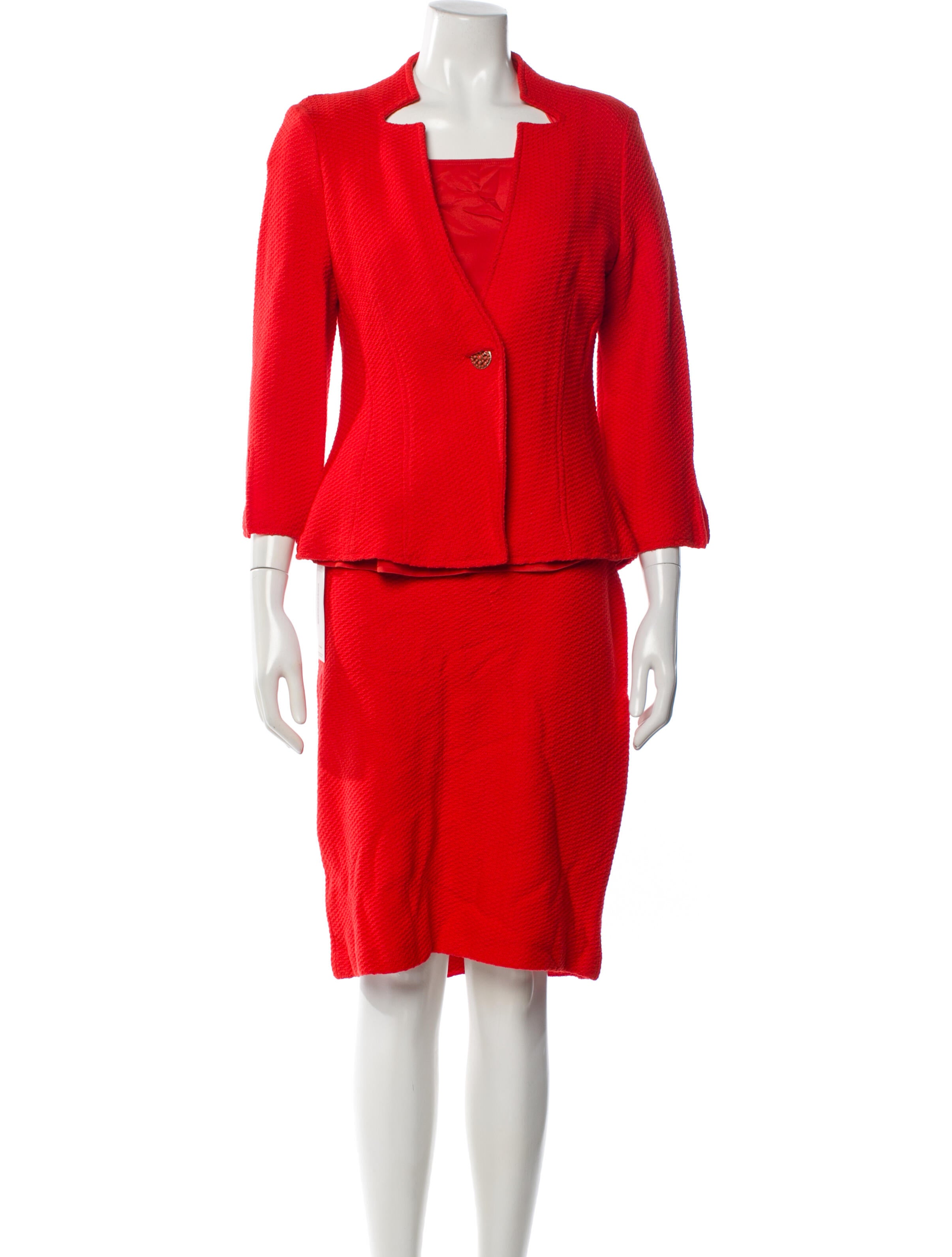 St. John Wool Skirt Suit