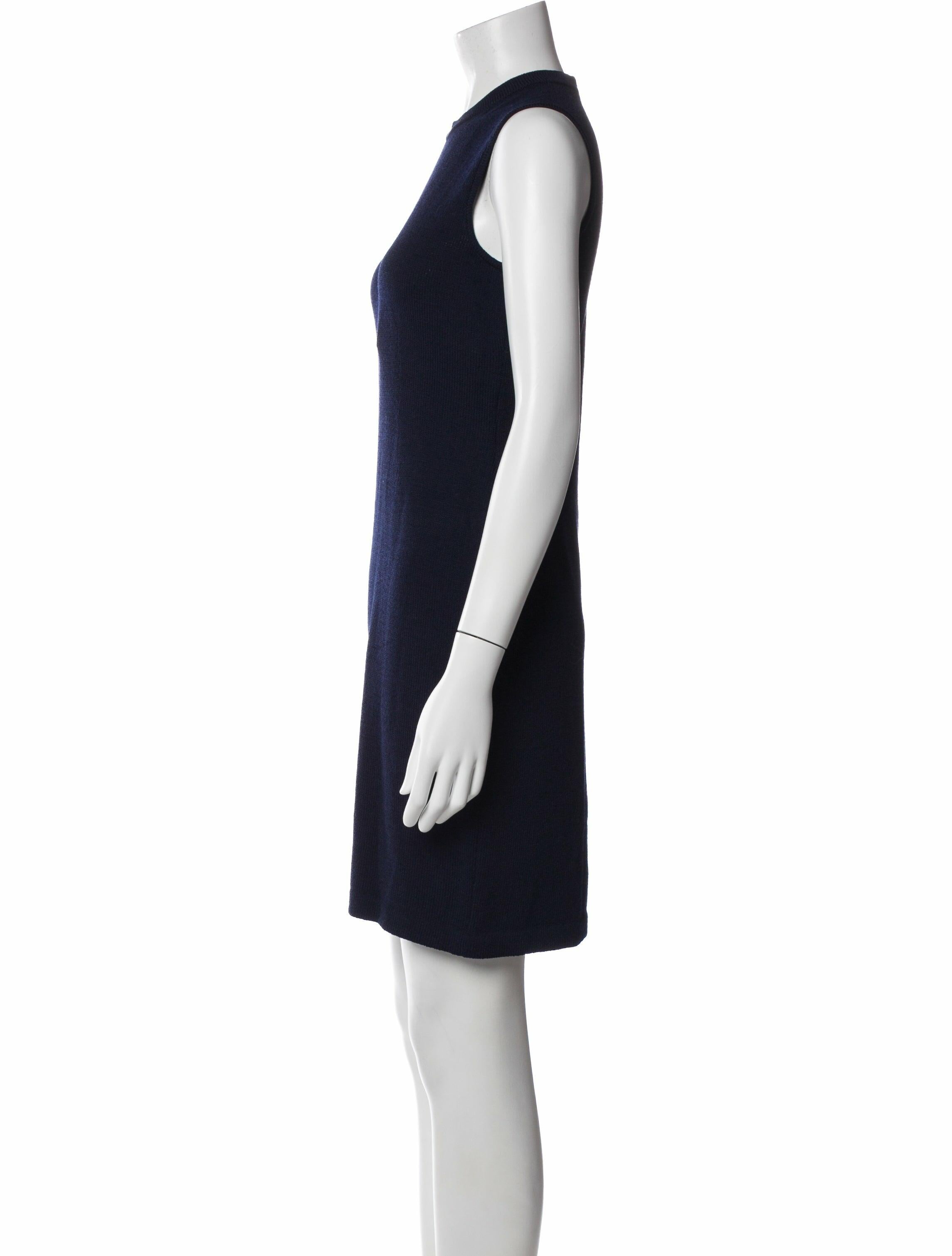 St. John Crew Neck Knee-Length Dress