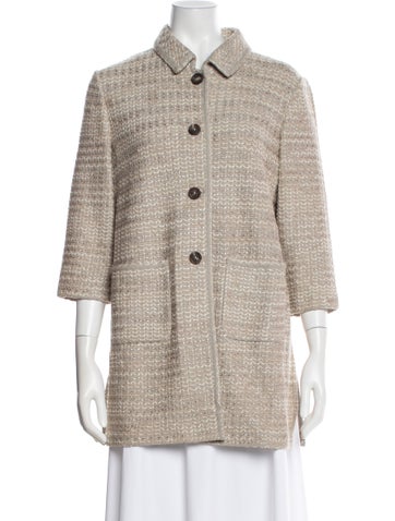 Pre-owned St John Peacoat In Neutral