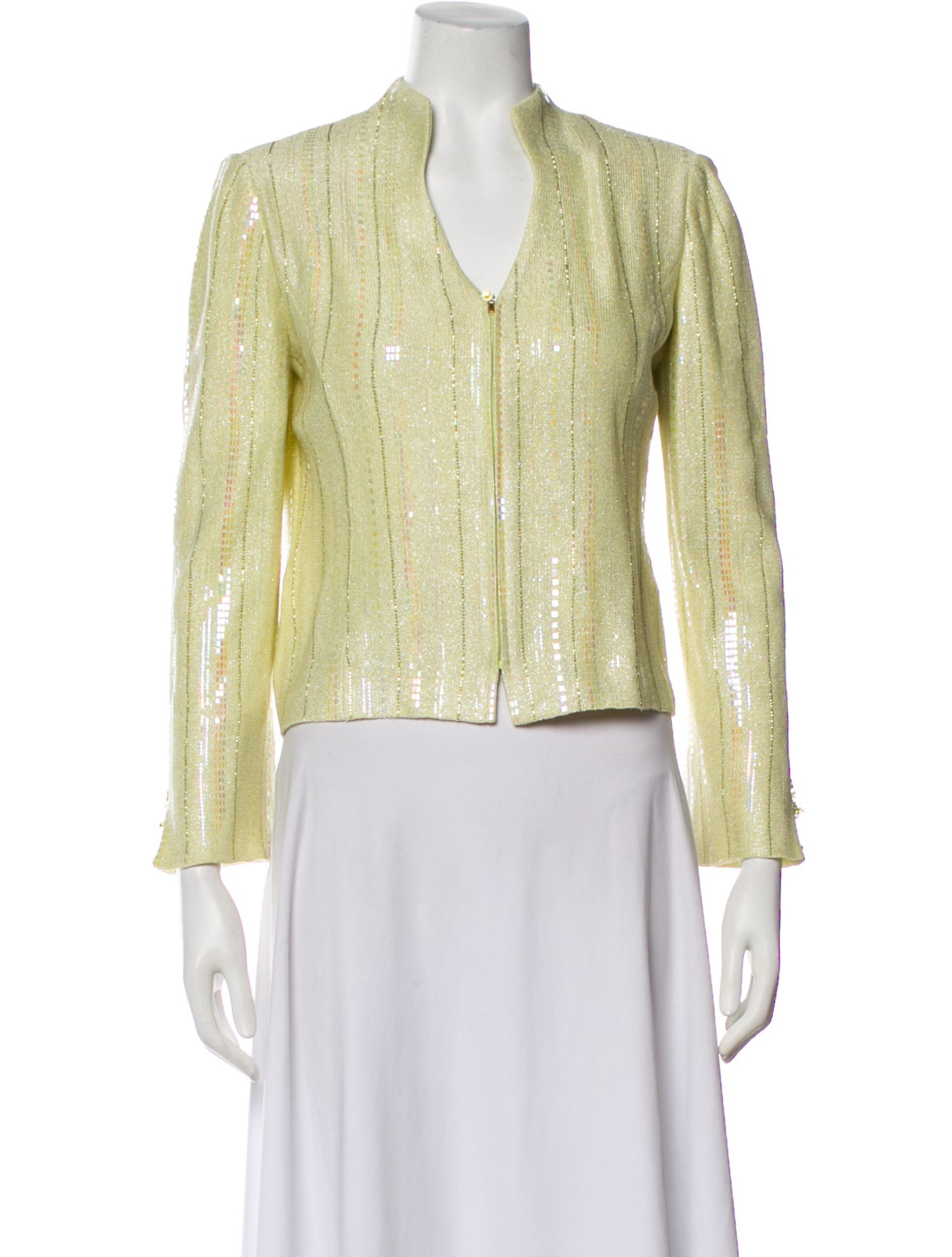 St. John Evening Tweed Pattern Evening Jacket