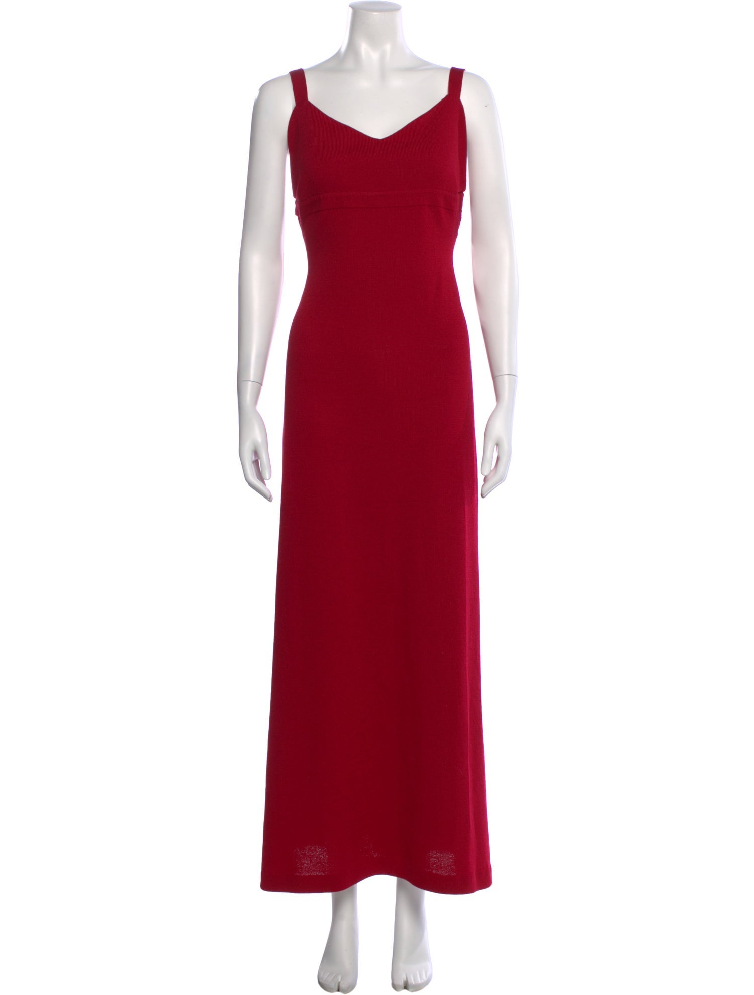 St. John Evening V-Neck Long Dress