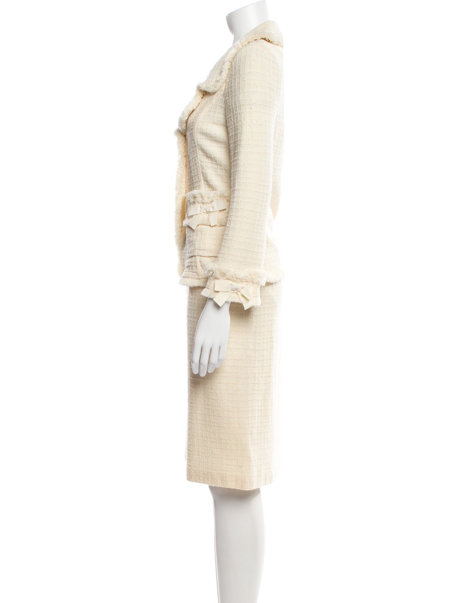 St. John Bow Accents Skirt Set