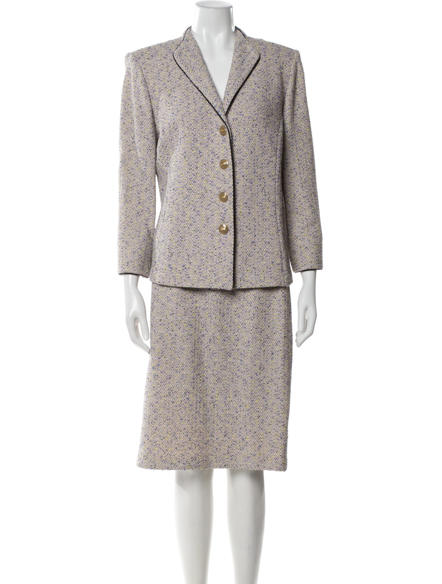 St. John Printed Skirt Suit