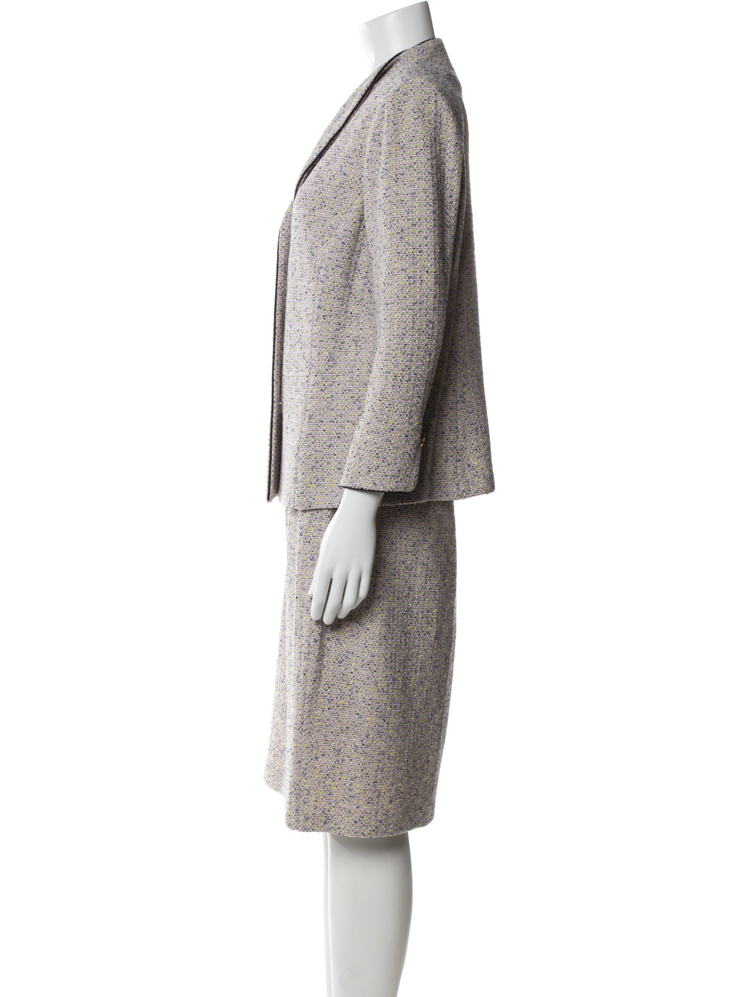 St. John Printed Skirt Suit