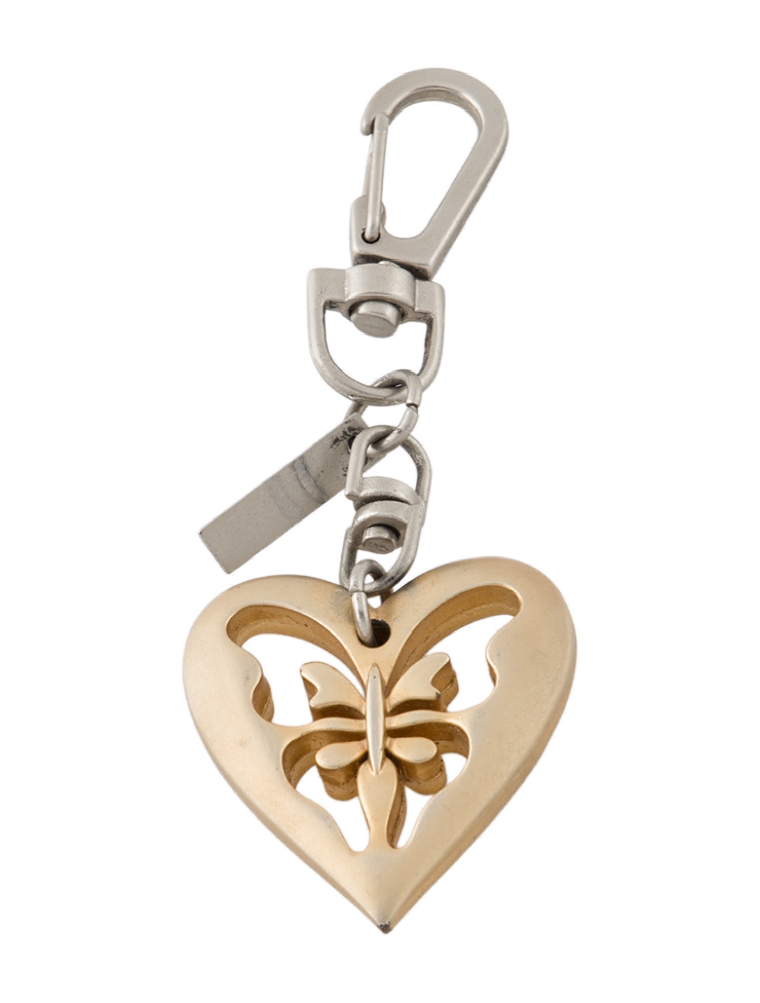 St. John Butterfly Heart Keychain